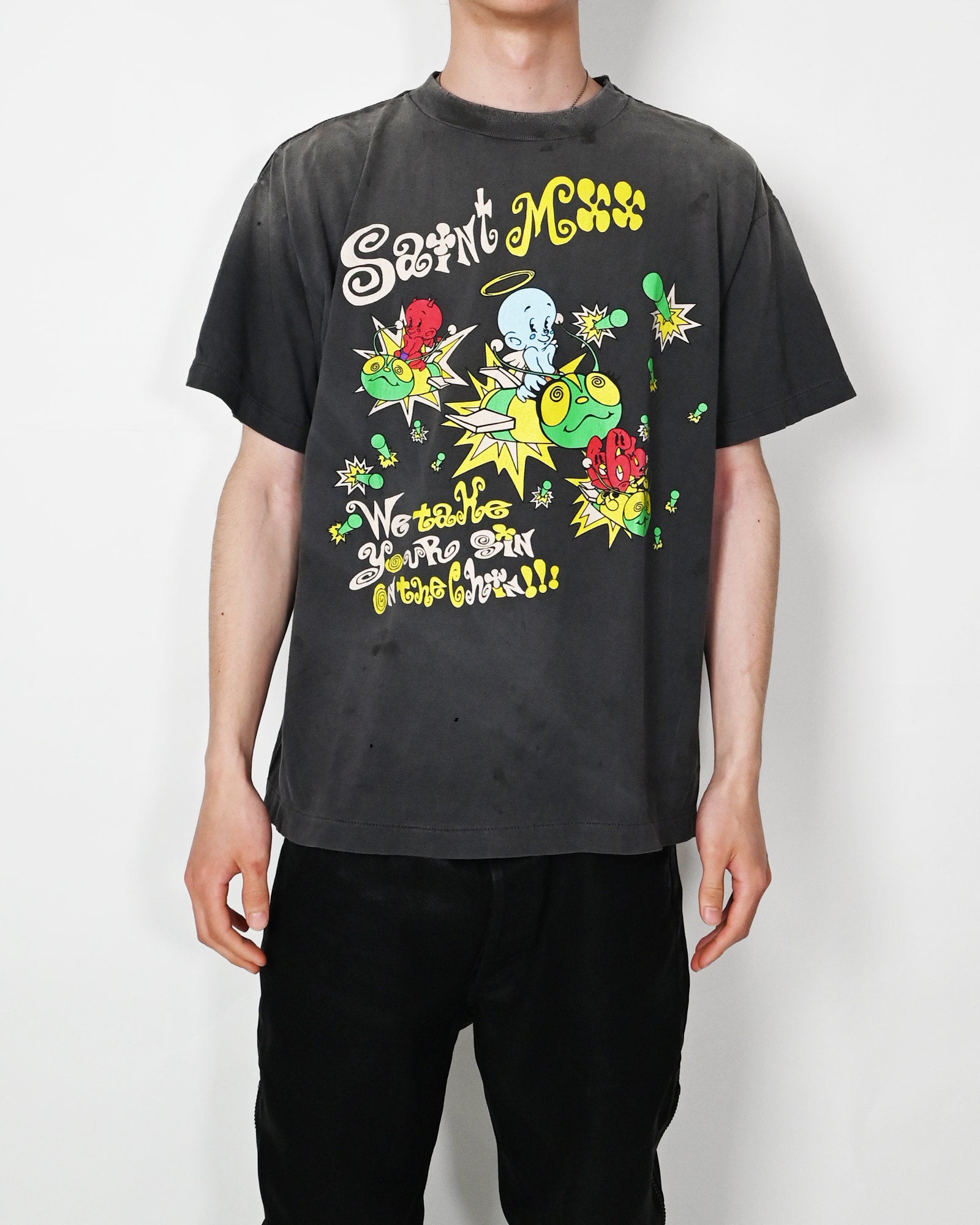 ©SAINT M××××××・saint michael -  SS TEE/SAINT MX6 / BLACK