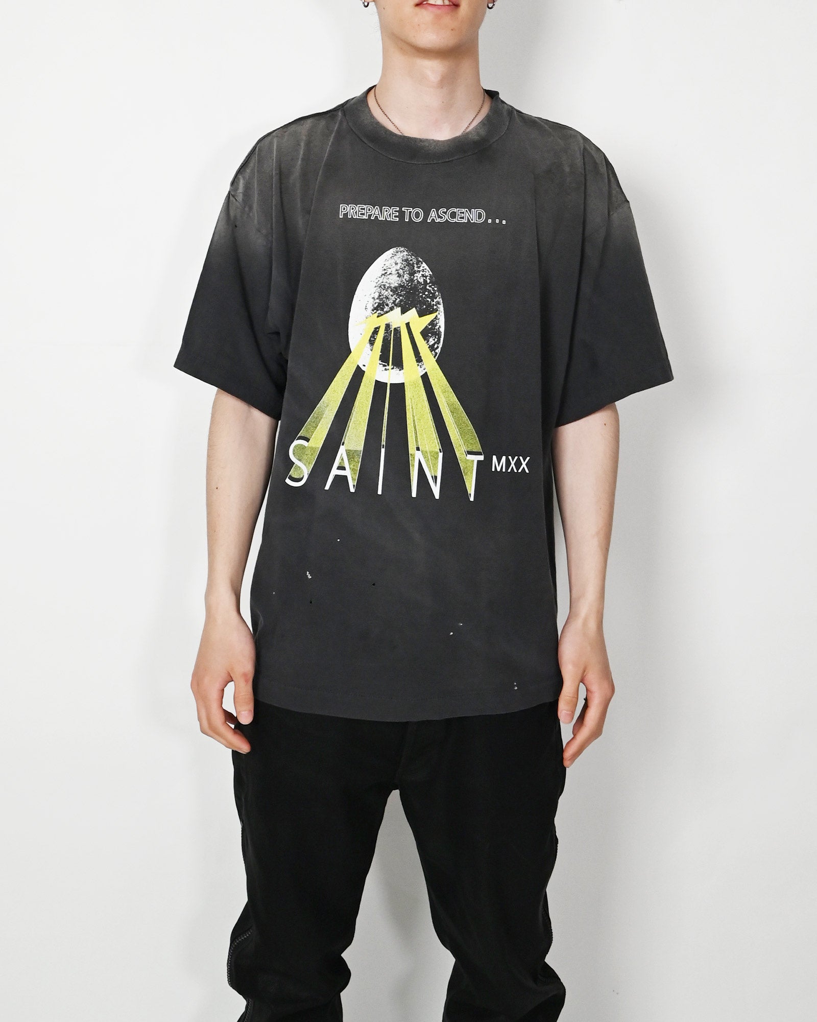 ©SAINT M××××××・セントマイケル - Tシャツ・カットソー SS TEE/EGG / BLACK