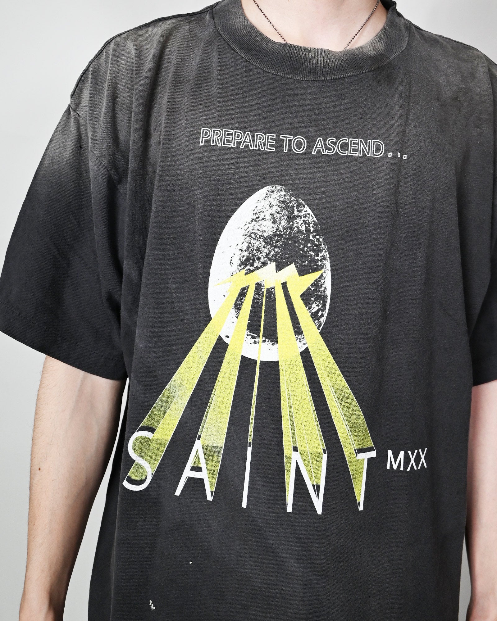 ©SAINT M××××××・セントマイケル - Tシャツ・カットソー SS TEE/EGG / BLACK