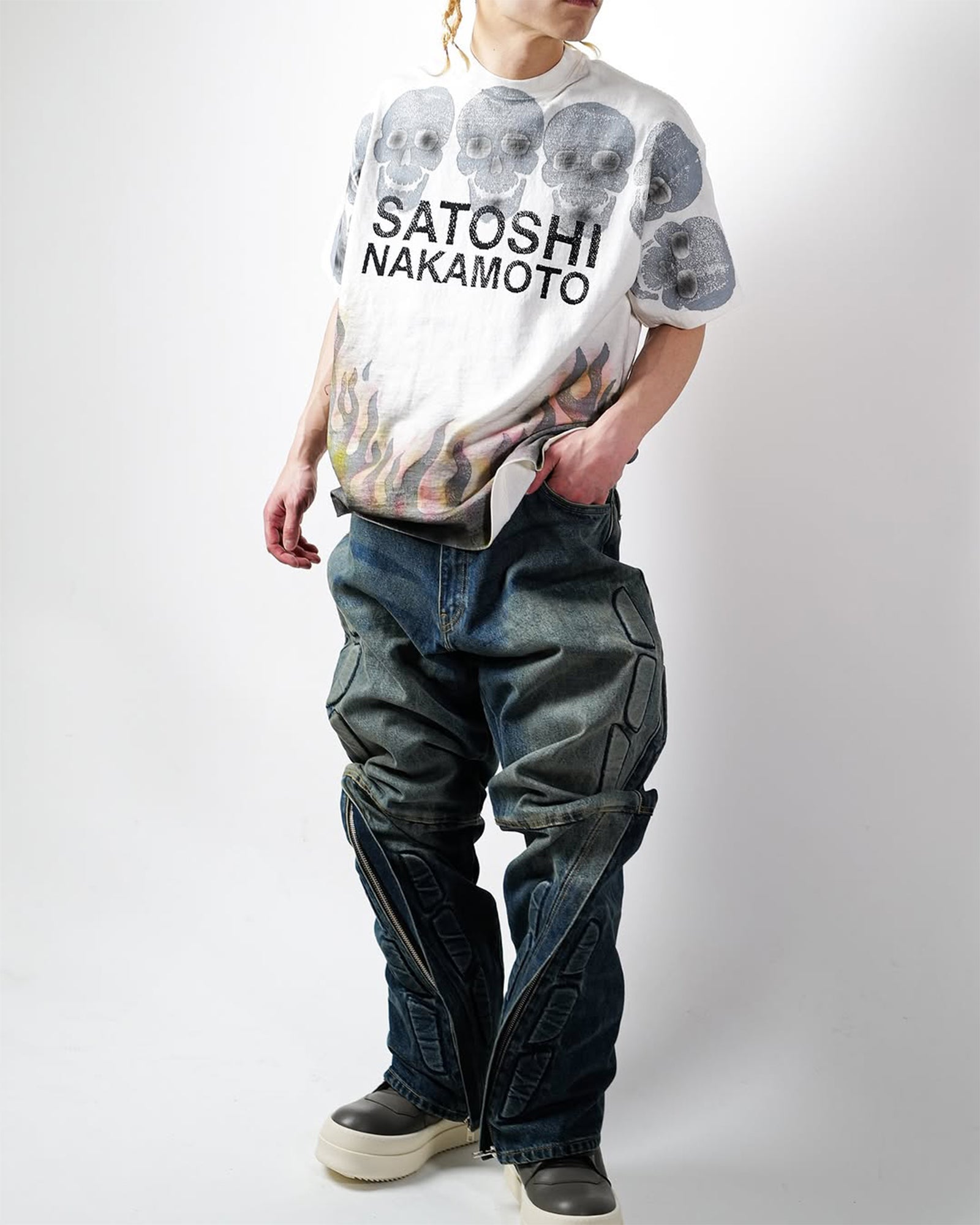 SATOSHI NAKAMOTO・サトシナカモト - Tシャツ・カットソー LOST BOYS TEE / WHITE