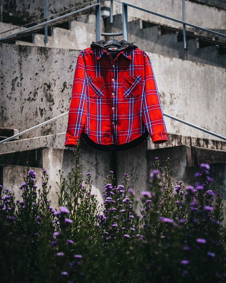 ©SAINT M×××××× × SHIRT JK/FRANNEL QLT / RED