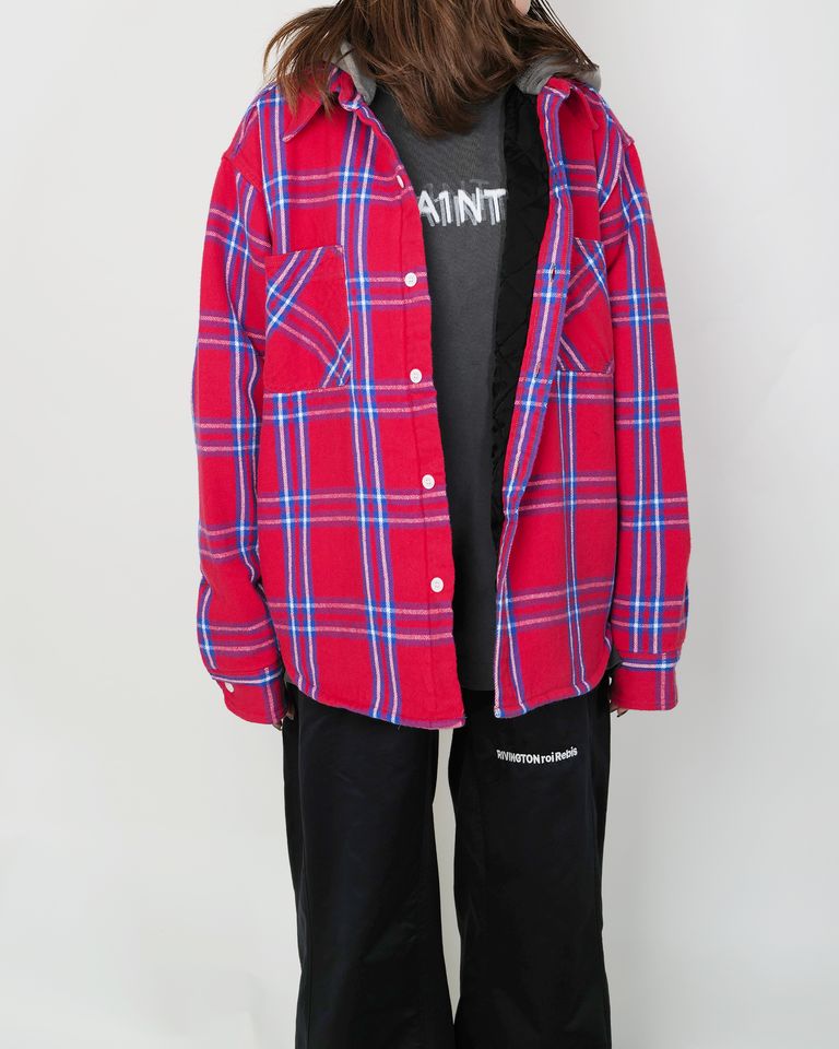 ©SAINT M×××××× × SHIRT JK/FRANNEL QLT / RED