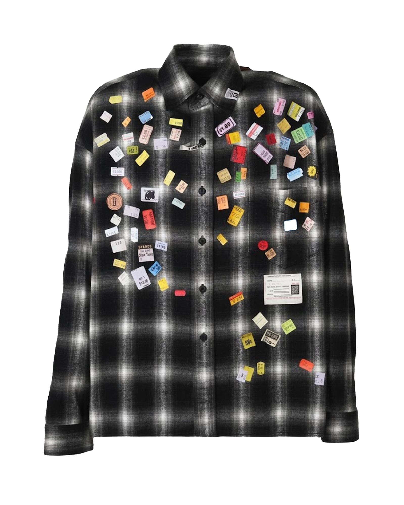MIHARA YASUHIRO・Yasuhiro Mihara -  PRICE STICKER CHECK SH / BLACK