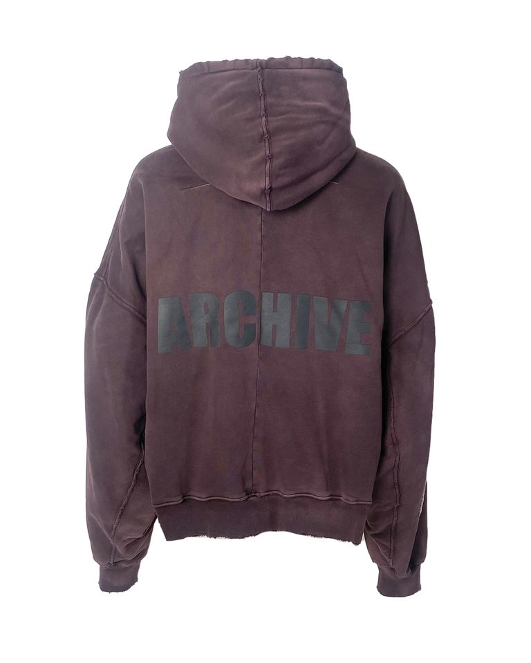 B1ARCHIVE × SHORT HOODIE / BROWN