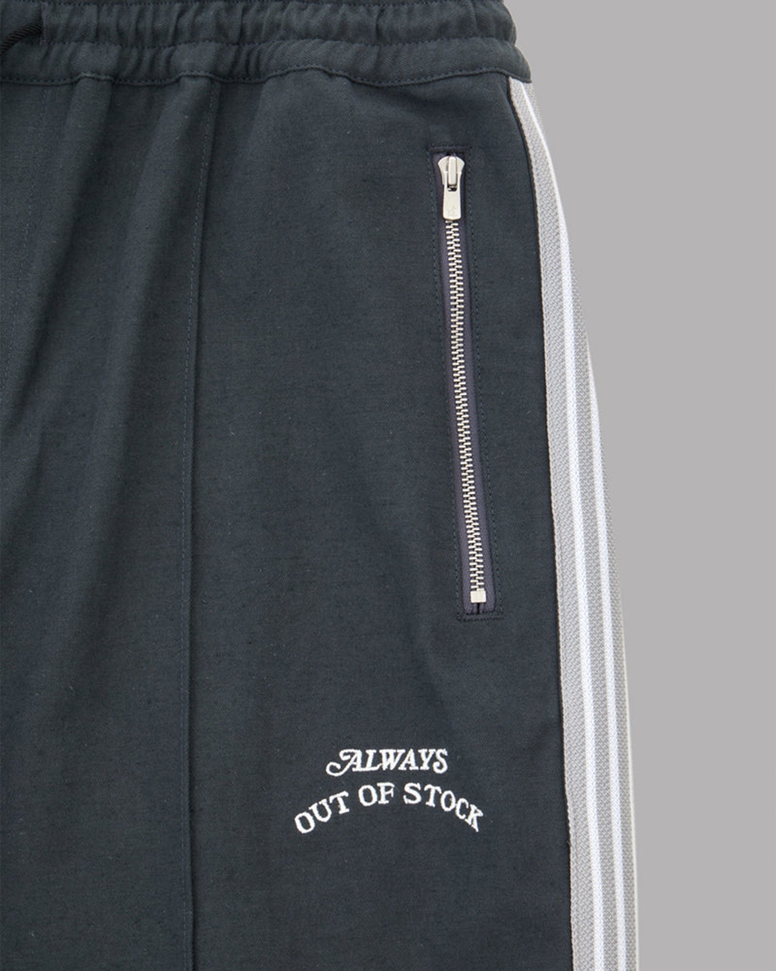 ALWAYS OUT OF STOCK・オールウェイズ アウト オブ ストック - ジャージ・トラックパンツ SIDE STRIPE EASY PANTS / BLACK