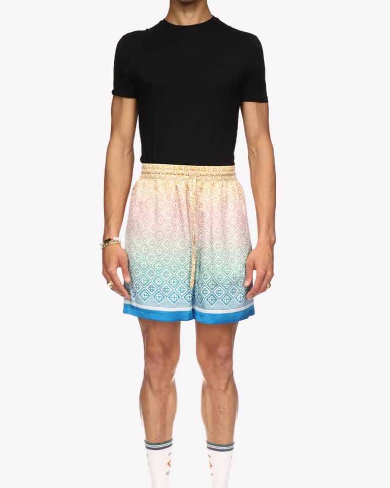 CASABLANCA・カサブランカ - ハーフ・ショートパンツ SILK SHORTS WITH DRAWSTRINGS / MULIT
