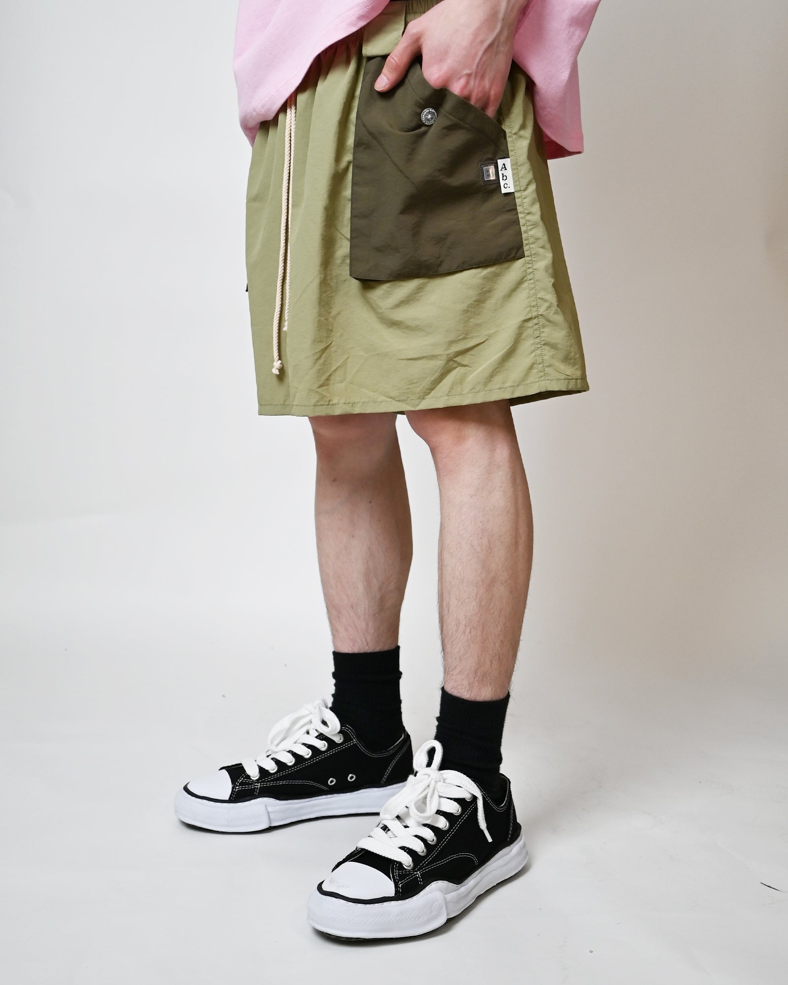 Advisory Board Crystals・アドバイザリー・ボード・クリスタルズ - ハーフ・ショートパンツ SILVERLAKE RESERVOIR SWIM SHORTS / GREEN