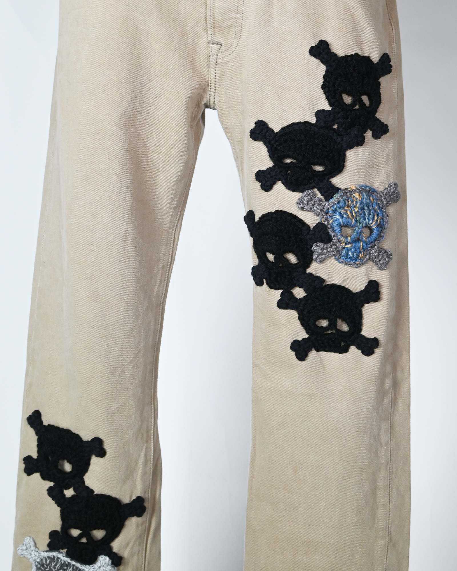 Y.A.R.N.・ヤーン - デニムパンツ Y.A.R.N. SHULL DENIM-1 / MULTI