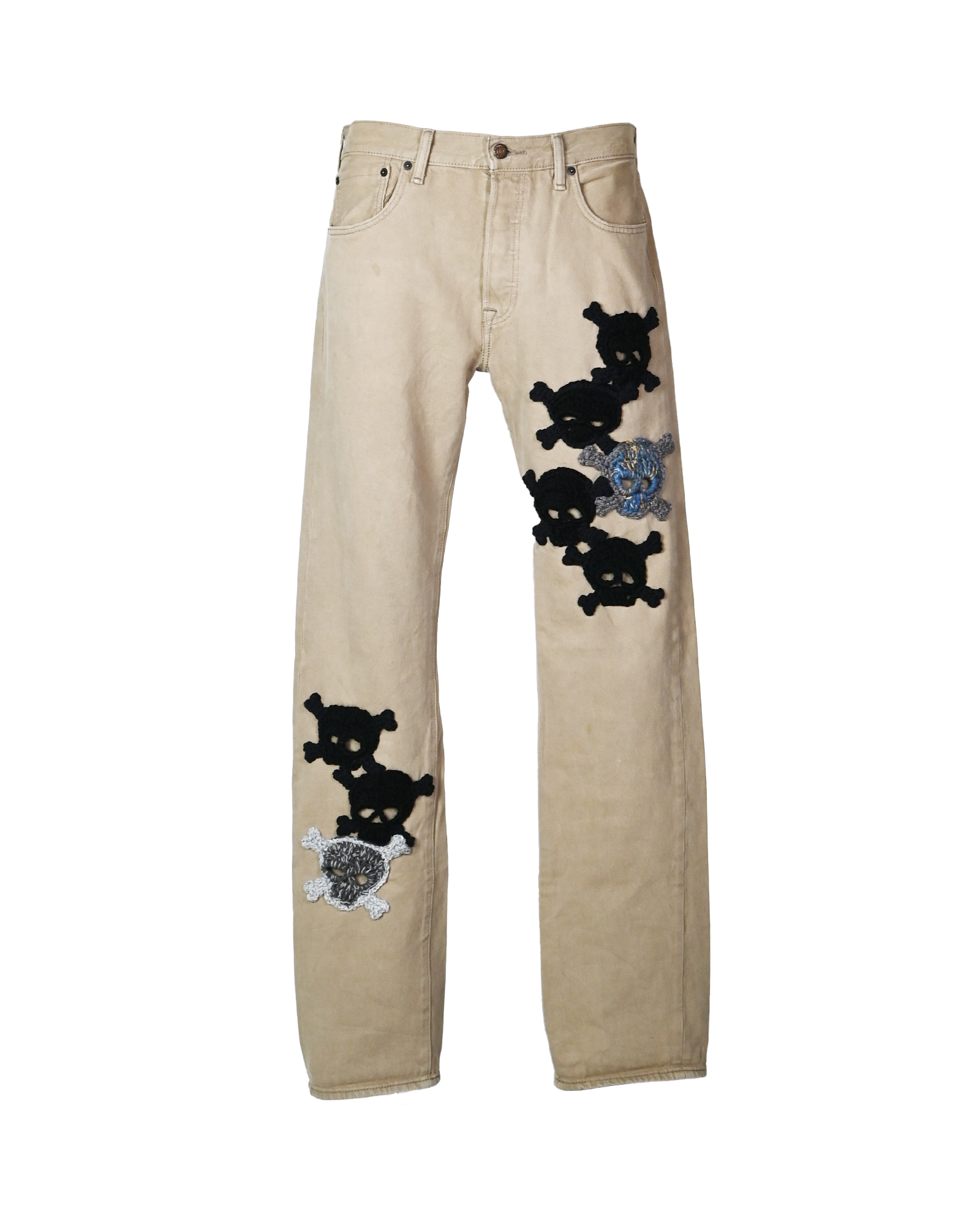 Y.A.R.N.・ヤーン - デニムパンツ Y.A.R.N. SHULL DENIM-1 / MULTI