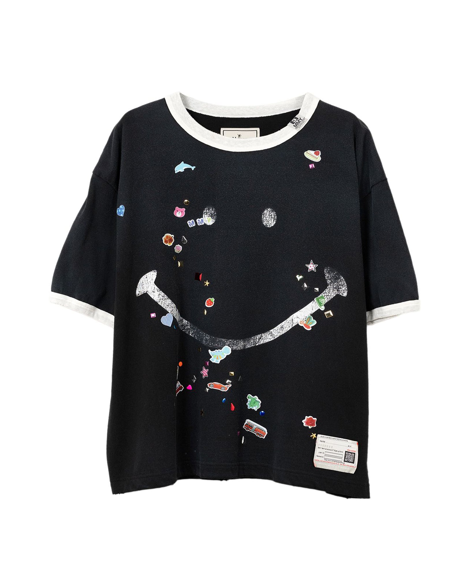 SMILYFACE PT SK TEE / BLACK