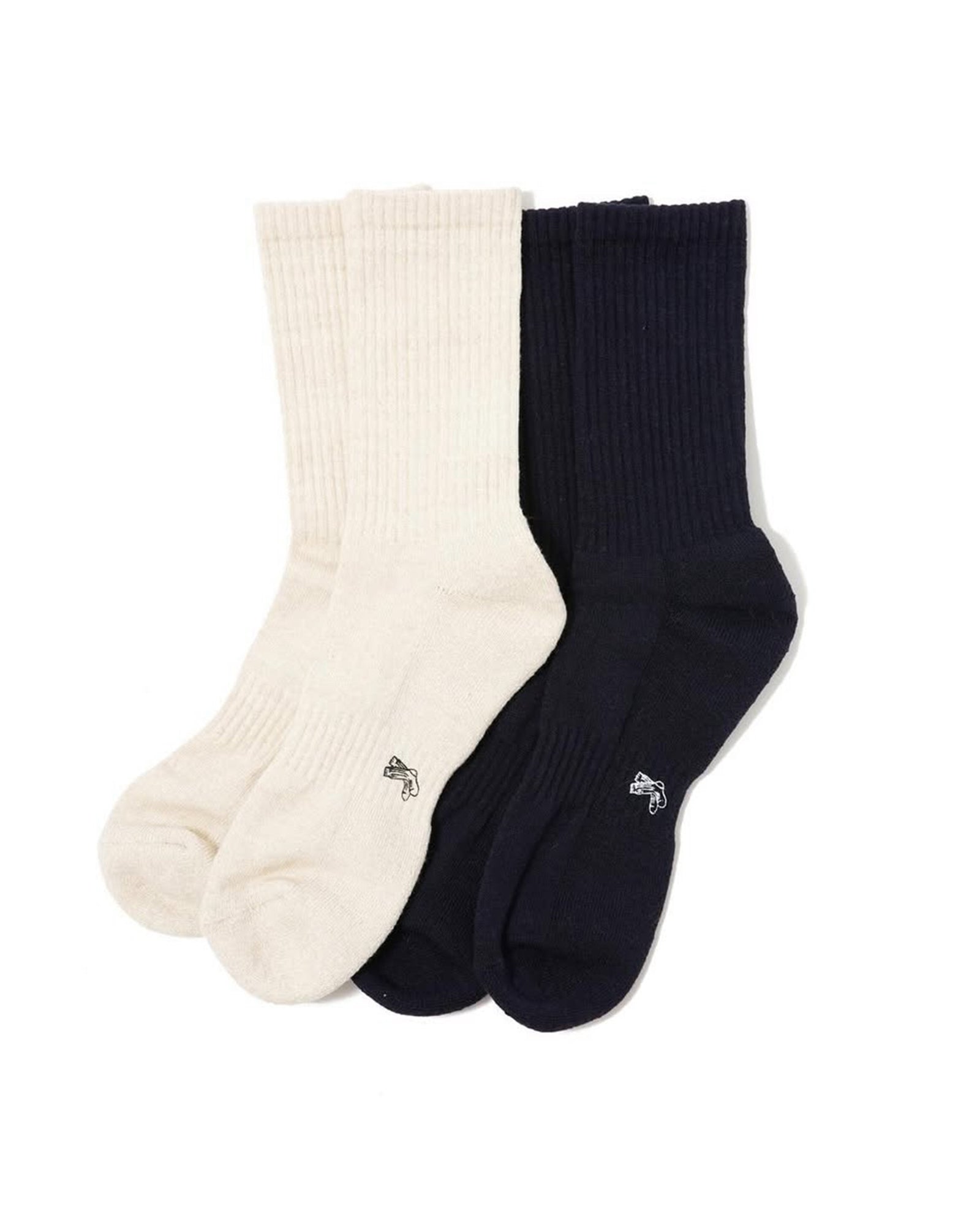 MASSES・Mathis -  SOCKS 2PACK / WHITE&NAVY