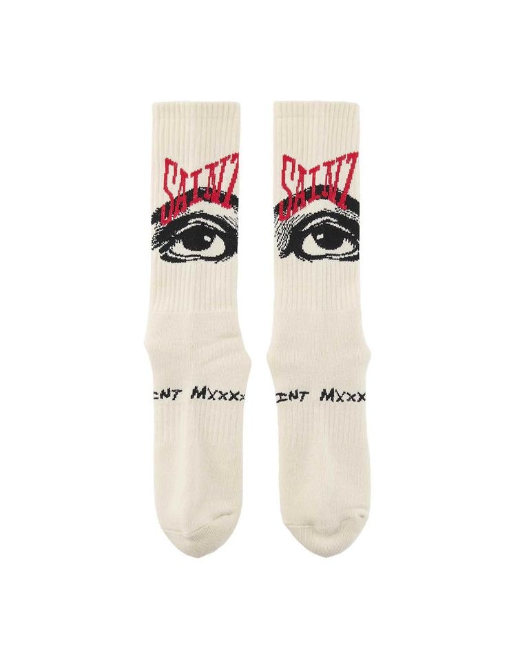 ©SAINT M××××××・saint michael -  SOCKS/EYE / ECRU