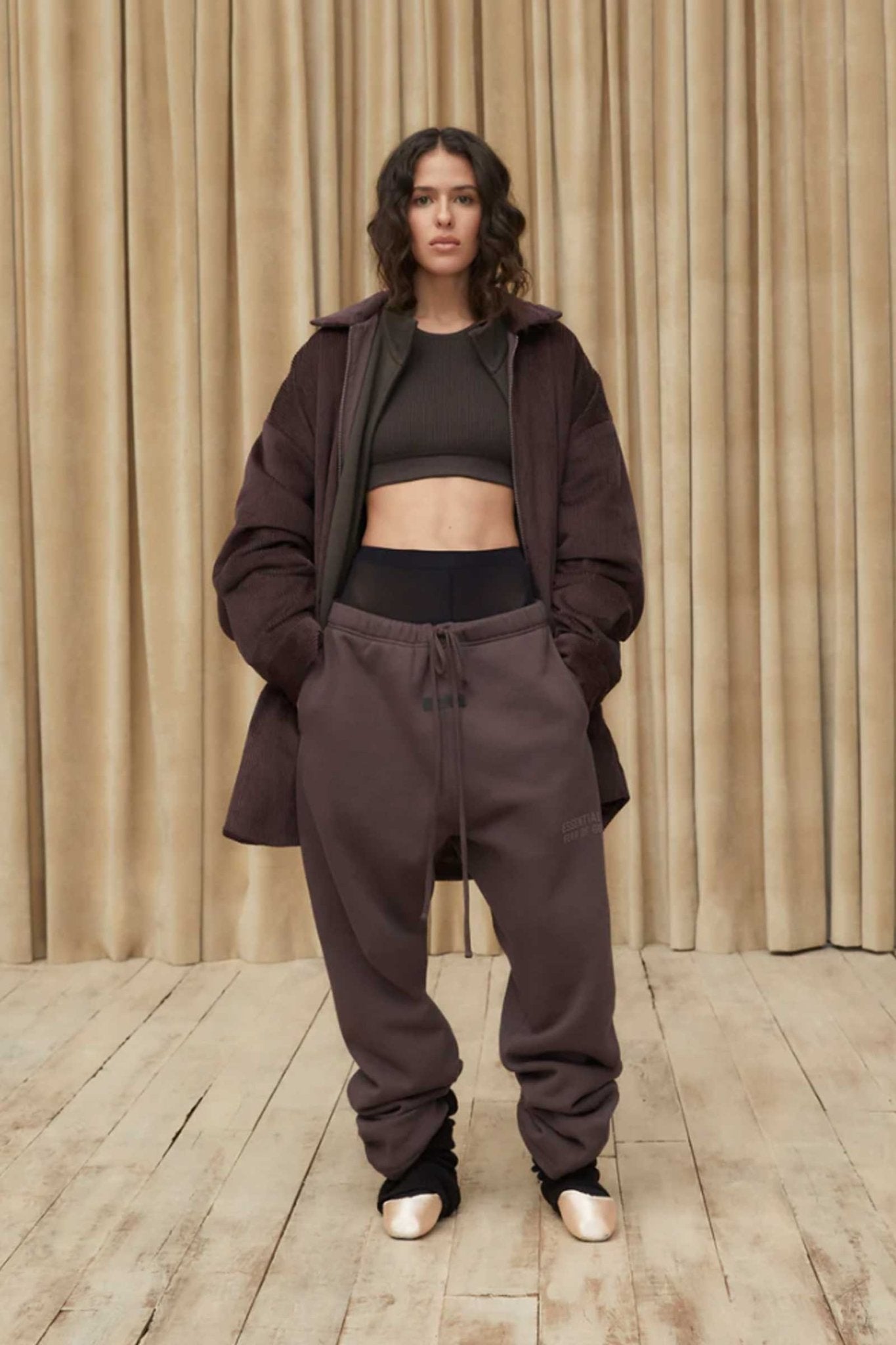 ESSENTIALS・essentials -  SPORT PANTS / OFF-BLACK