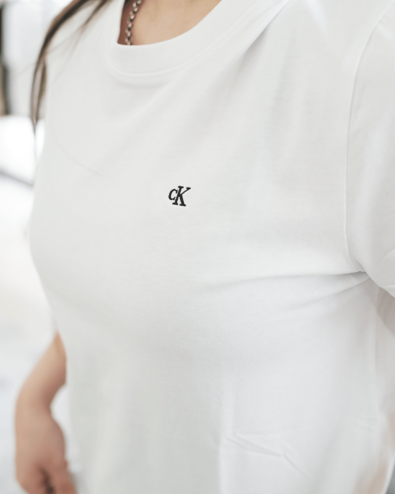 Calvin Klein × SS ARCHIVE LOGO CREWNECK TEE / WHITE