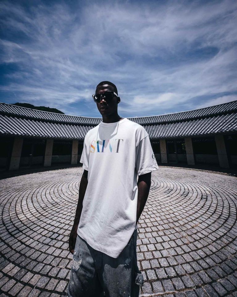 ©SAINT M××××××・saint michael -  SS TEE/RAINBOW SAINT / WHITE