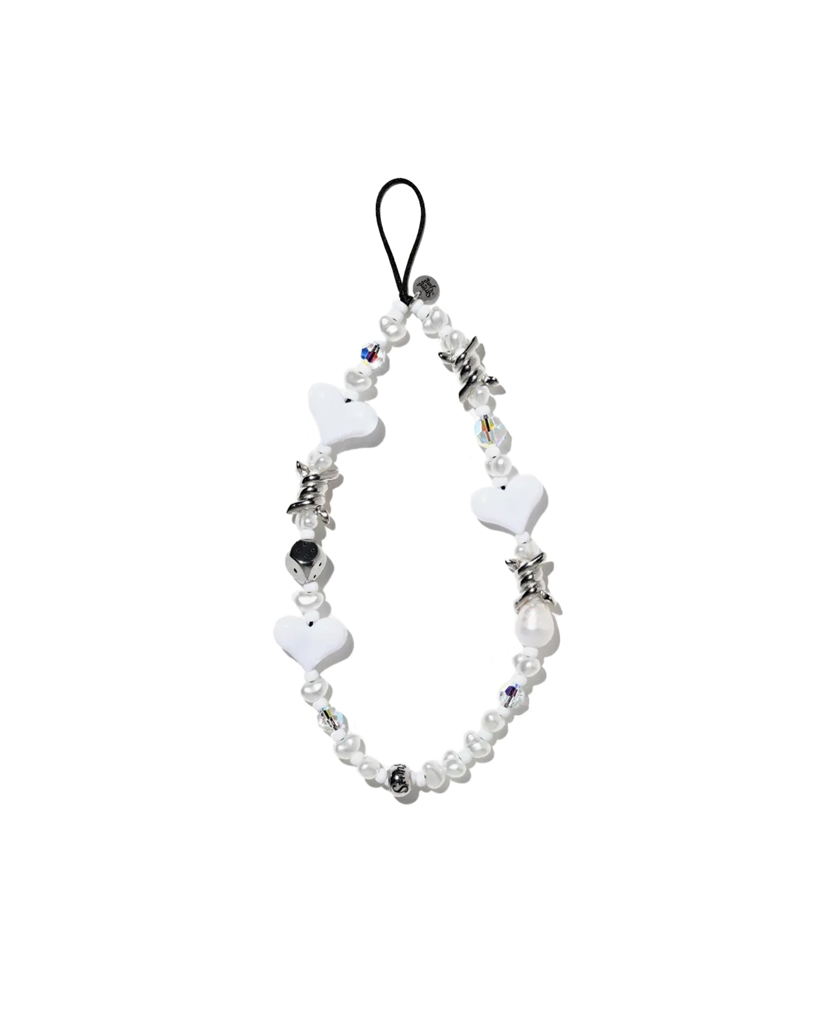 FEMME FATALE WRISTLET PHONE STRAP / WHITE