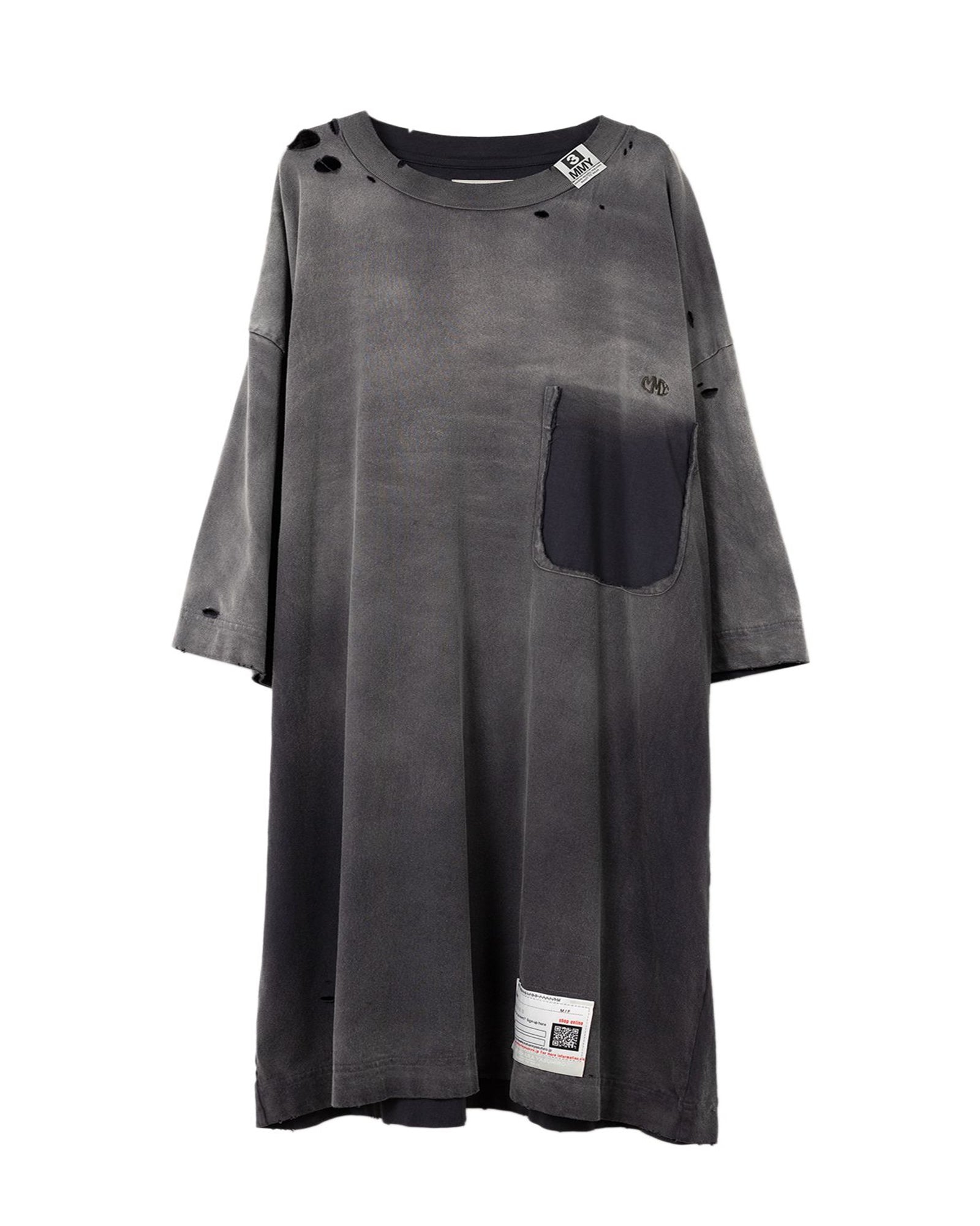 SUNFADED HUGE TEE / BLACK