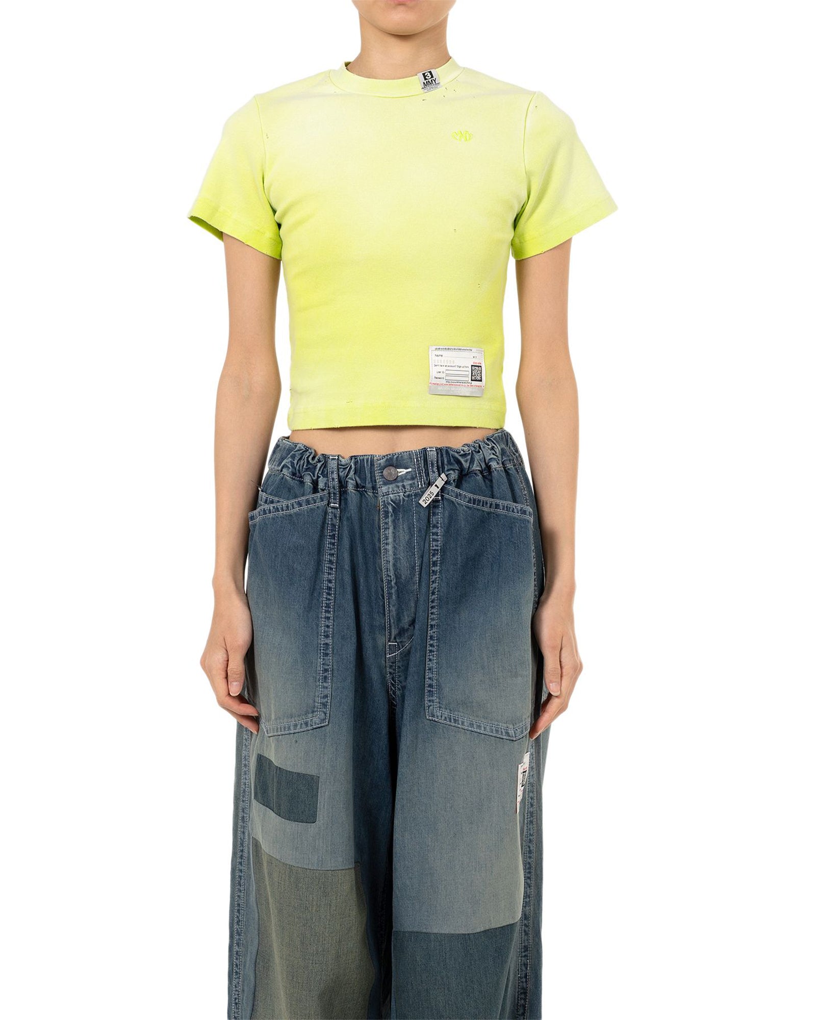 MIHARA YASUHIRO・ミハラヤスヒロ - Tシャツ・カットソー SUNFADED MINI TEE / YELLOW