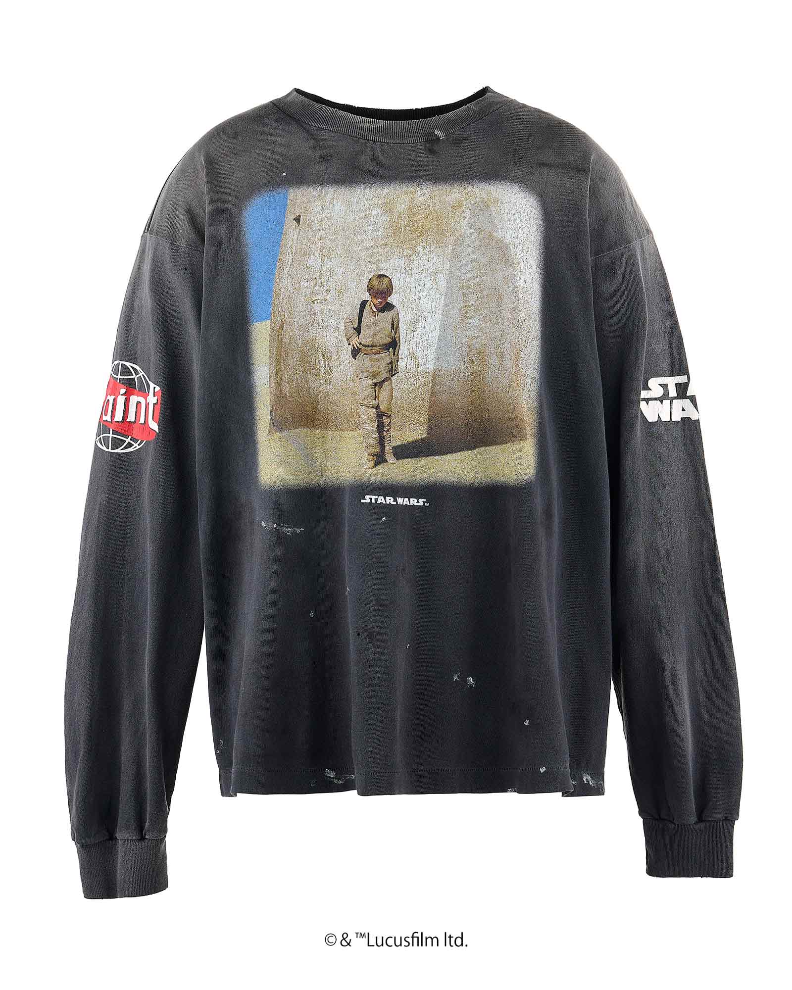 SW_LS TEE/DARTHVADER / BLACK