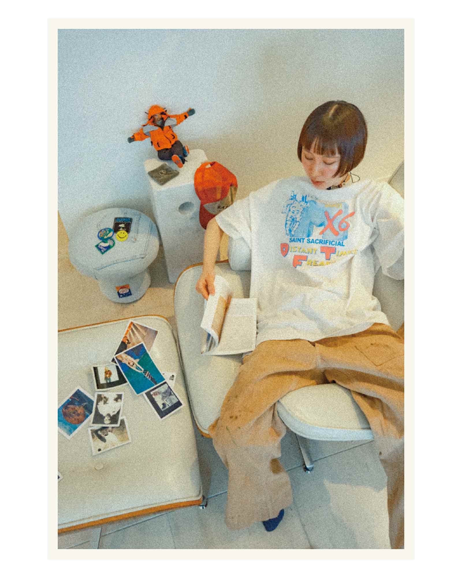 ©SAINT M××××××・セントマイケル - Tシャツ・カットソー SW_SS TEE/ASTRO / WHITE