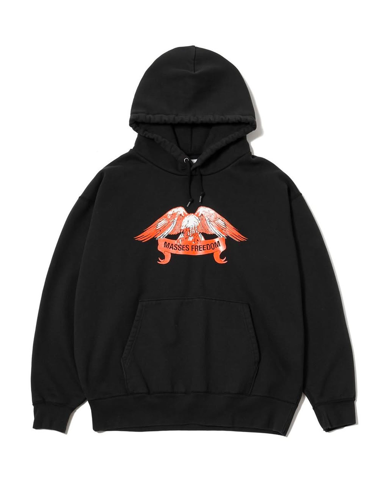 SWEAT HOODED FREEDOM WASH / BLACK