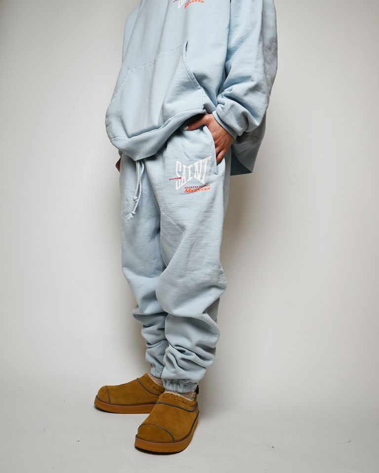 ©SAINT M××××××・セントマイケル - スウェットパンツ SWEAT PANTS/RIBON SAINT / BLUE