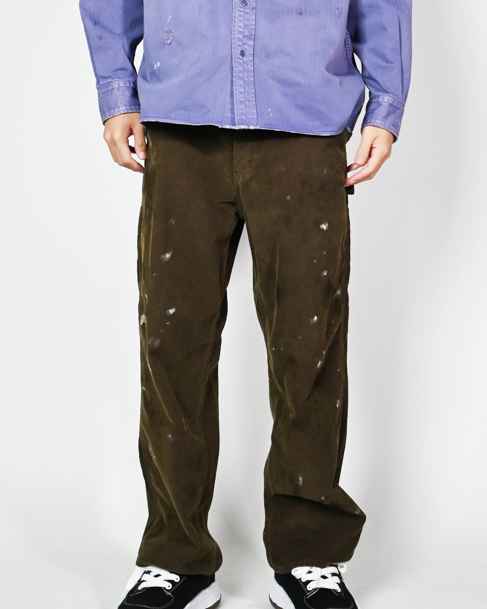 SWJP・エスダブリュージェーピー - その他パンツ CORDUROY CARPENTER PANTS / OLIVE