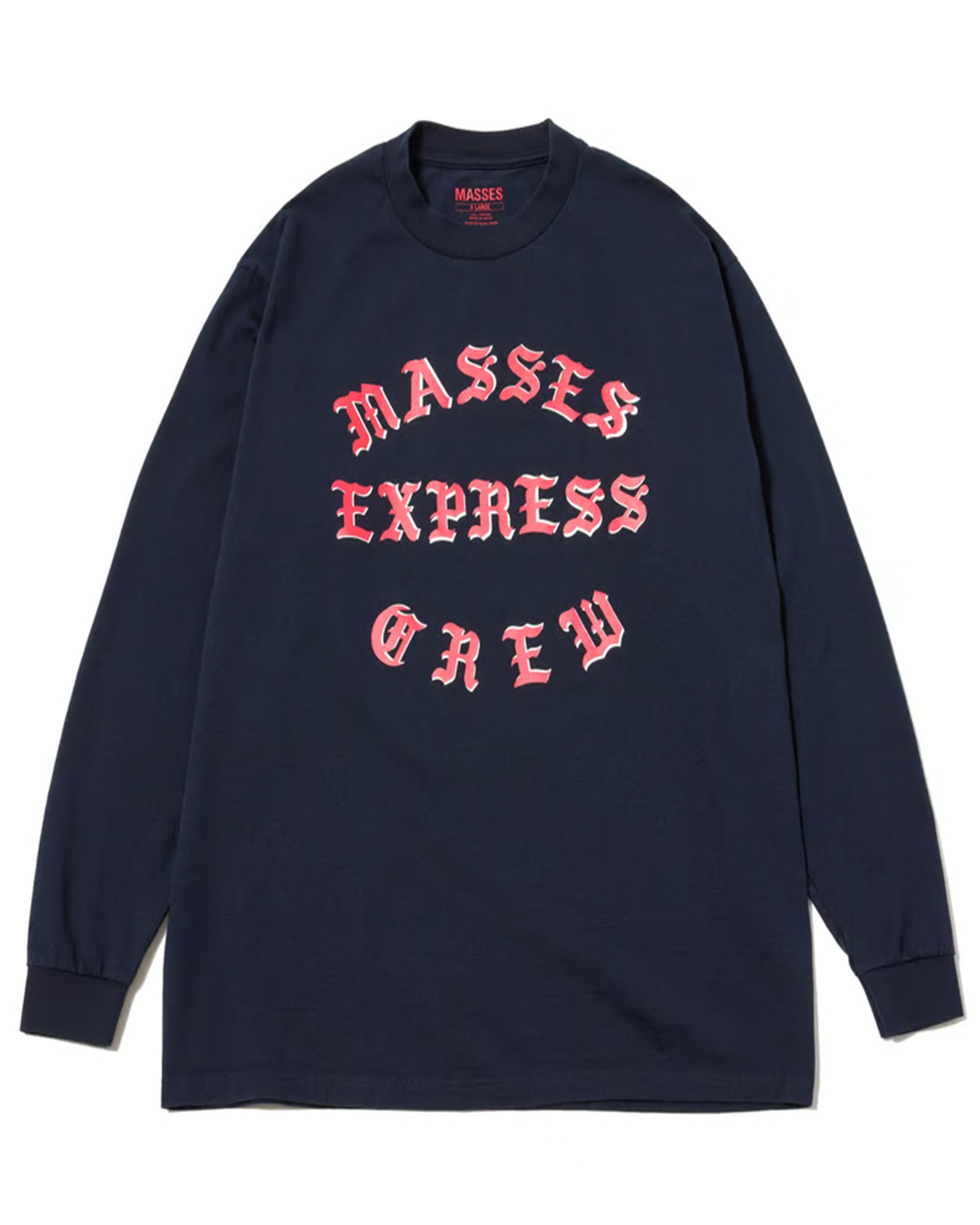 MASSES × T-SHIRT L/S EXPRESS / NAVY