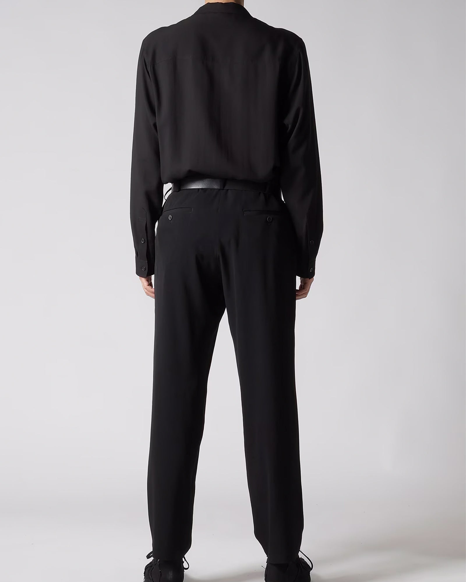 Yohji Yamamoto・Youji Yamamoto -  TA TUXEDO SLIM PANTS /BLACK