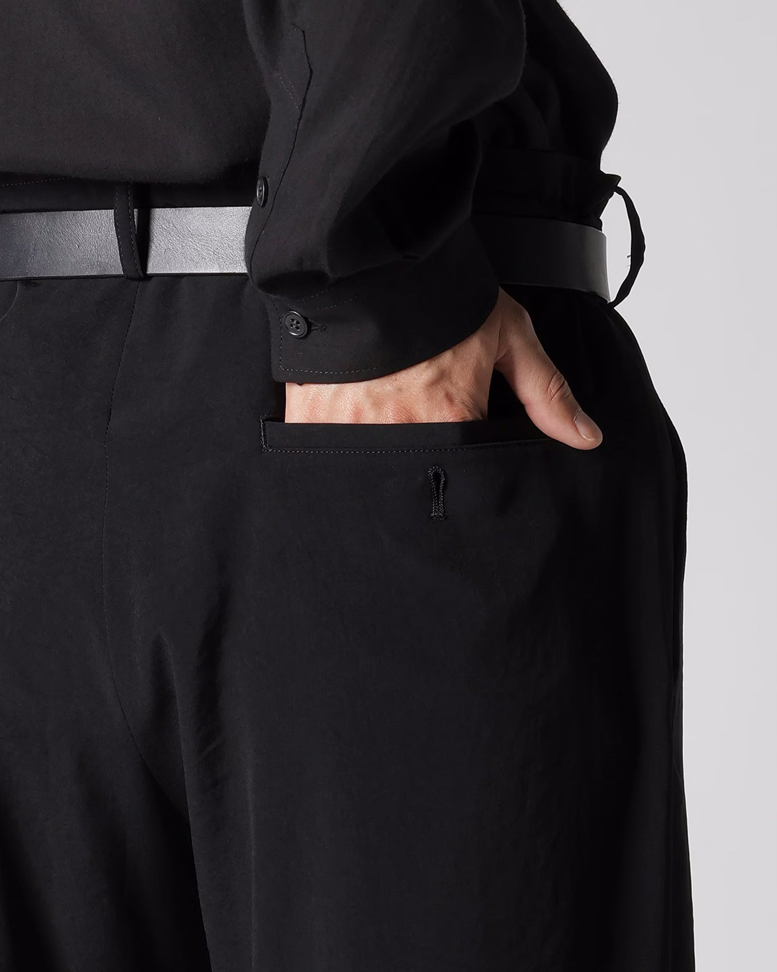 Yohji Yamamoto・Youji Yamamoto -  TA TUXEDO SLIM PANTS /BLACK