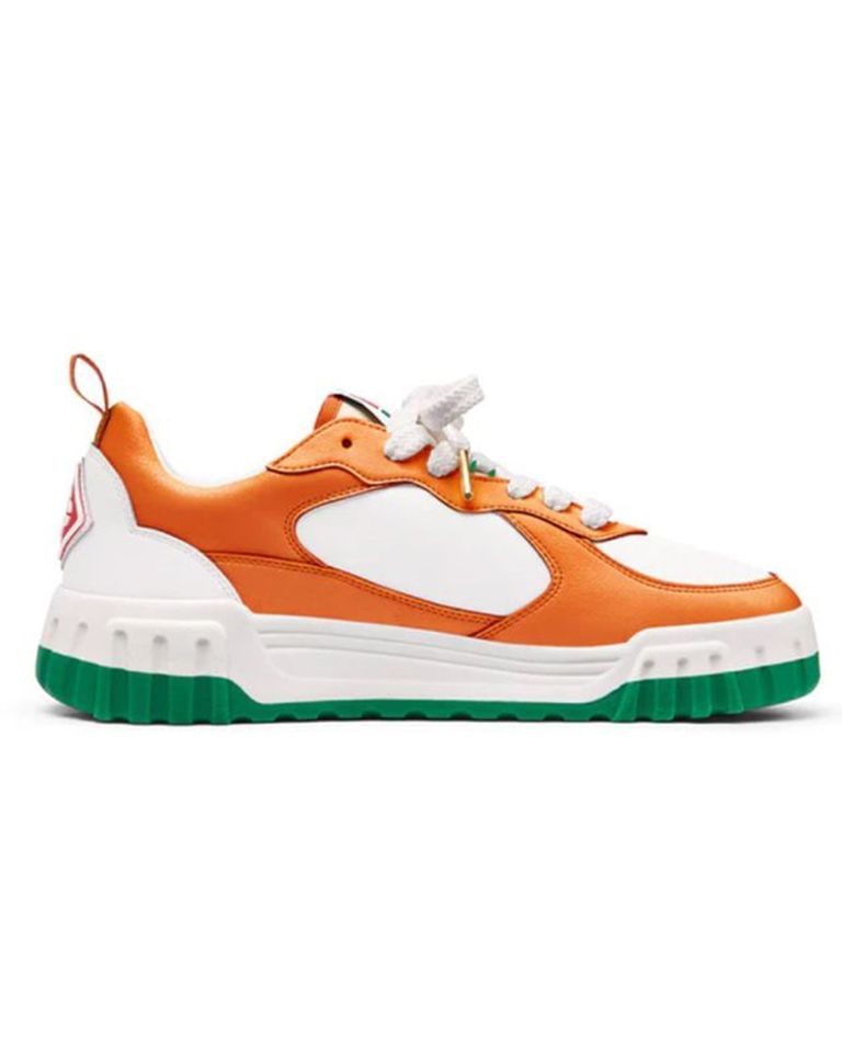 CASABLANCA・カサブランカ - ローカットスニーカー TENNIS COURT SNEAKER / ORANGE/WHITE