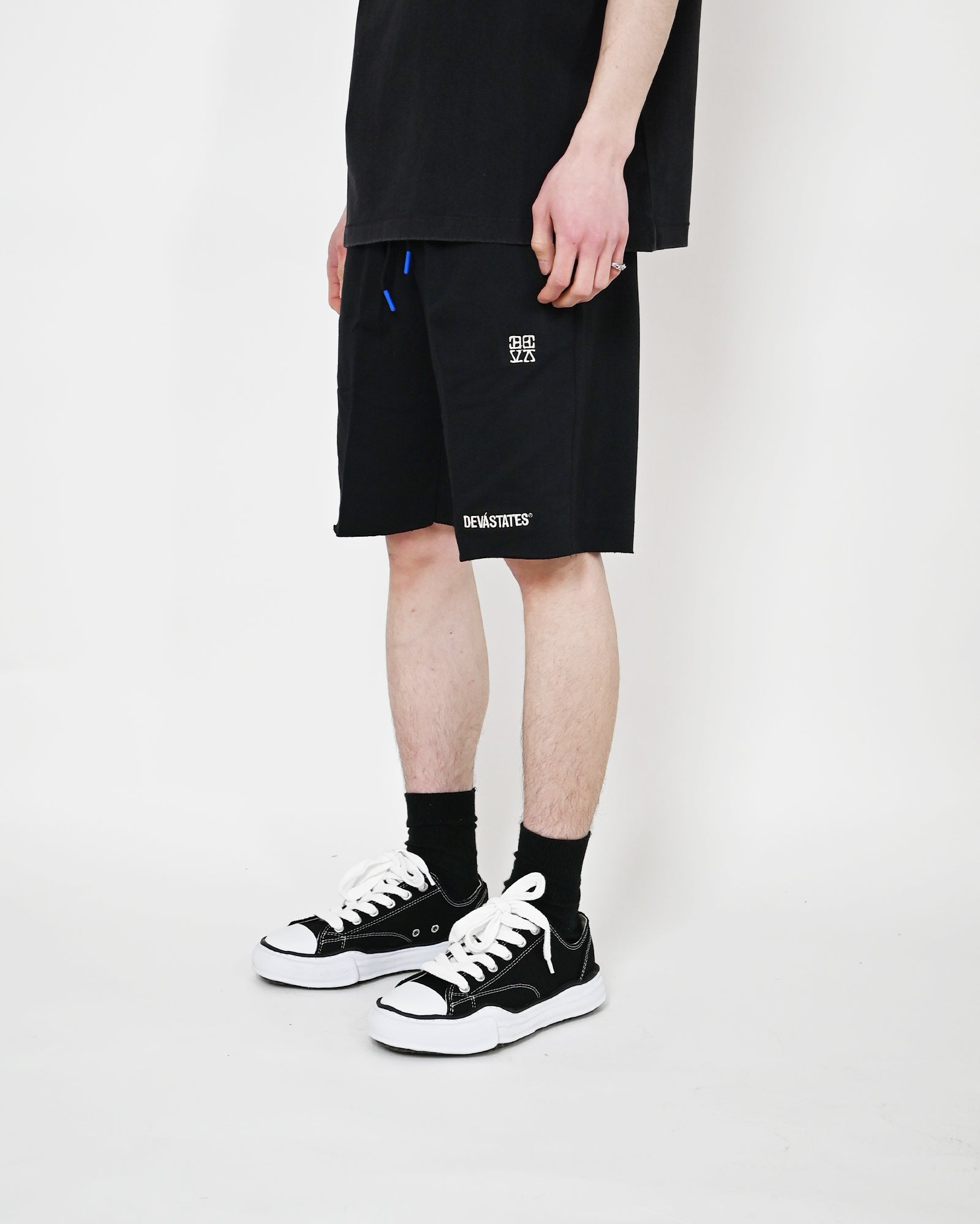 DEVA STATES・ディーヴァ ステイツ - ハーフ・ショートパンツ TERRY SHORTS / BLACK