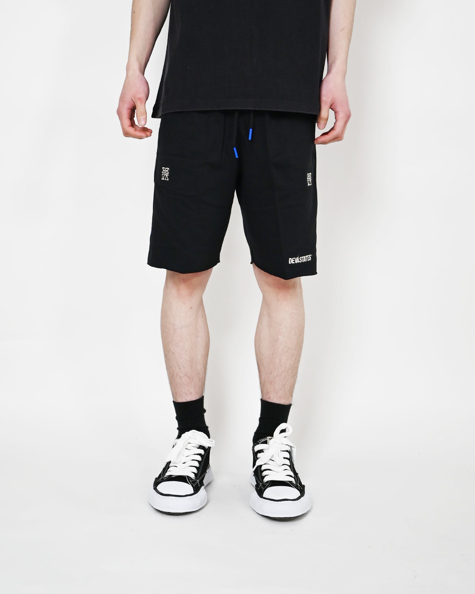 DEVA STATES・ディーヴァ ステイツ - ハーフ・ショートパンツ TERRY SHORTS / BLACK