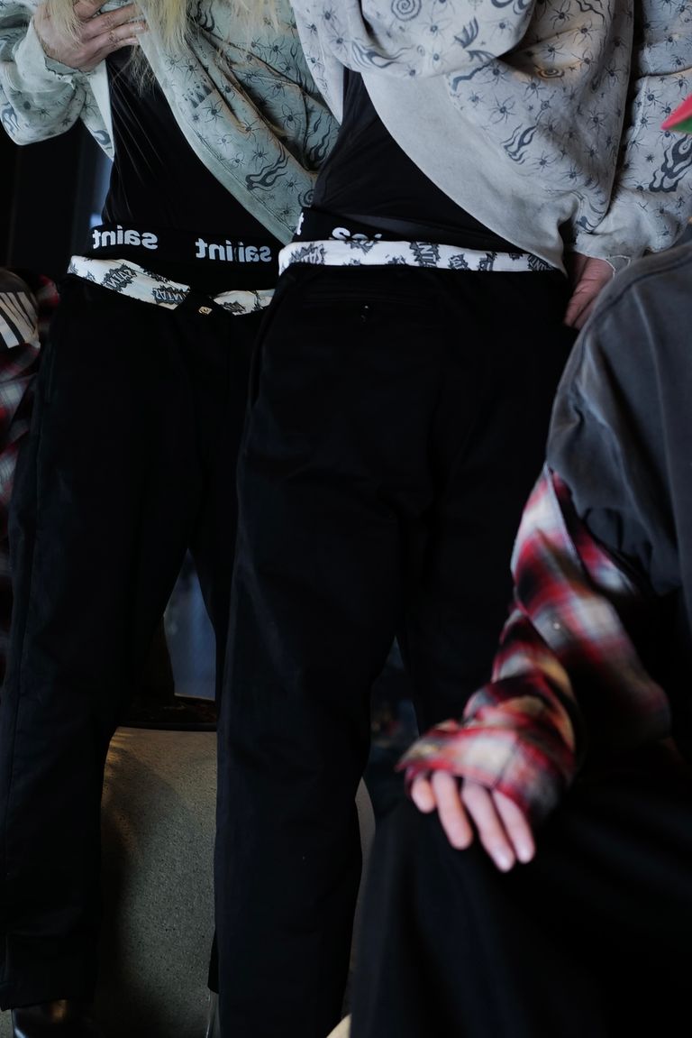 ©SAINT M×××××× × THARMAL PANTS / BLACK