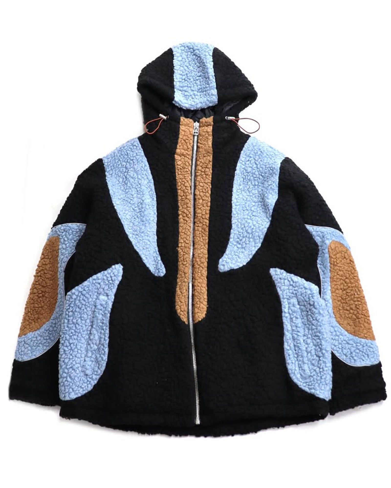 THE WORLD IS YOURS・ザ ワールド イズ ユアーズ -  BOA FLEECE JACKET / LIGHT BLUE/BLACK/BROWN