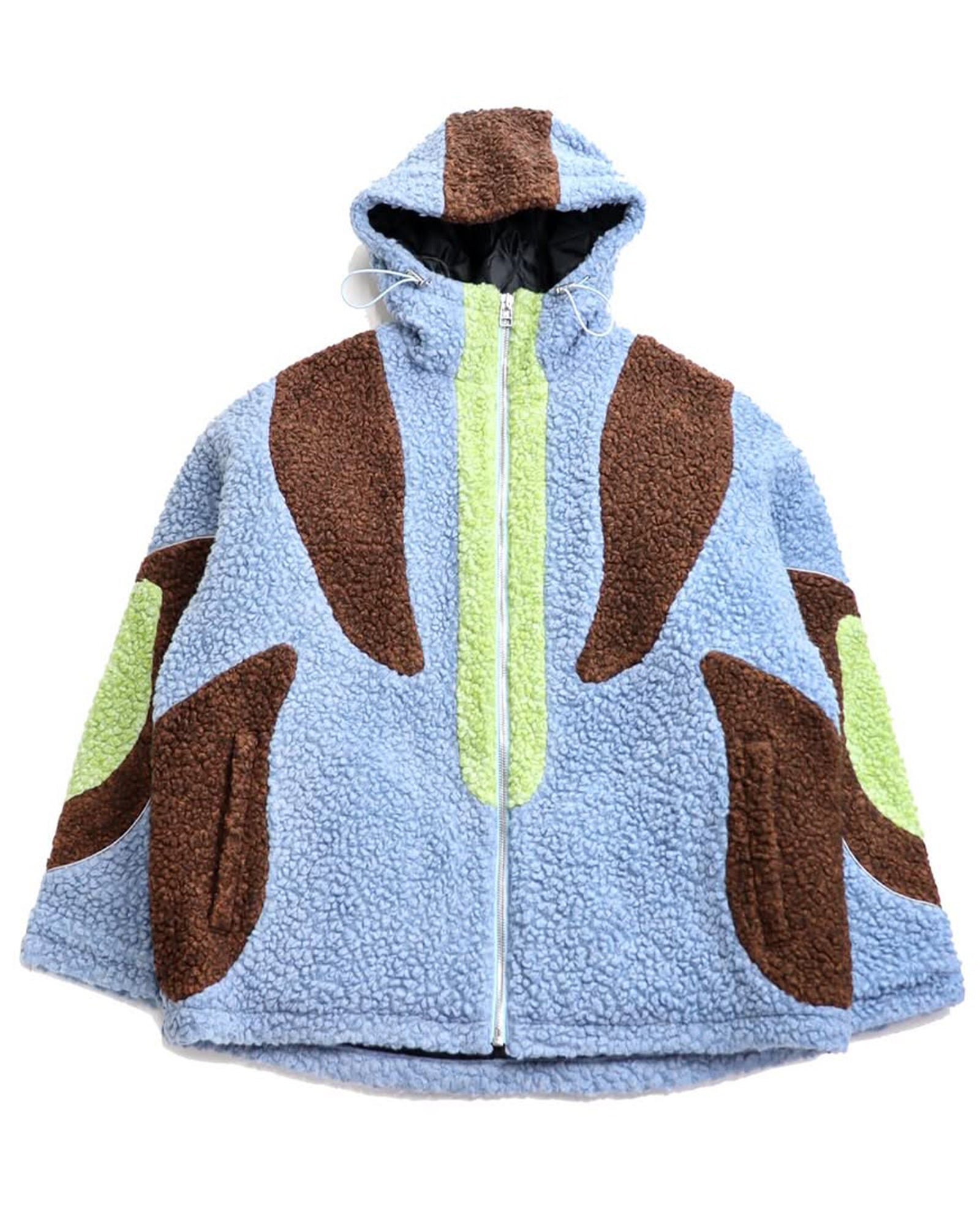 THE WORLD IS YOURS・ザ ワールド イズ ユアーズ -  BOA FLEECE JACKET / LIGHT BLUE/LIGHT GREEN/BROWN