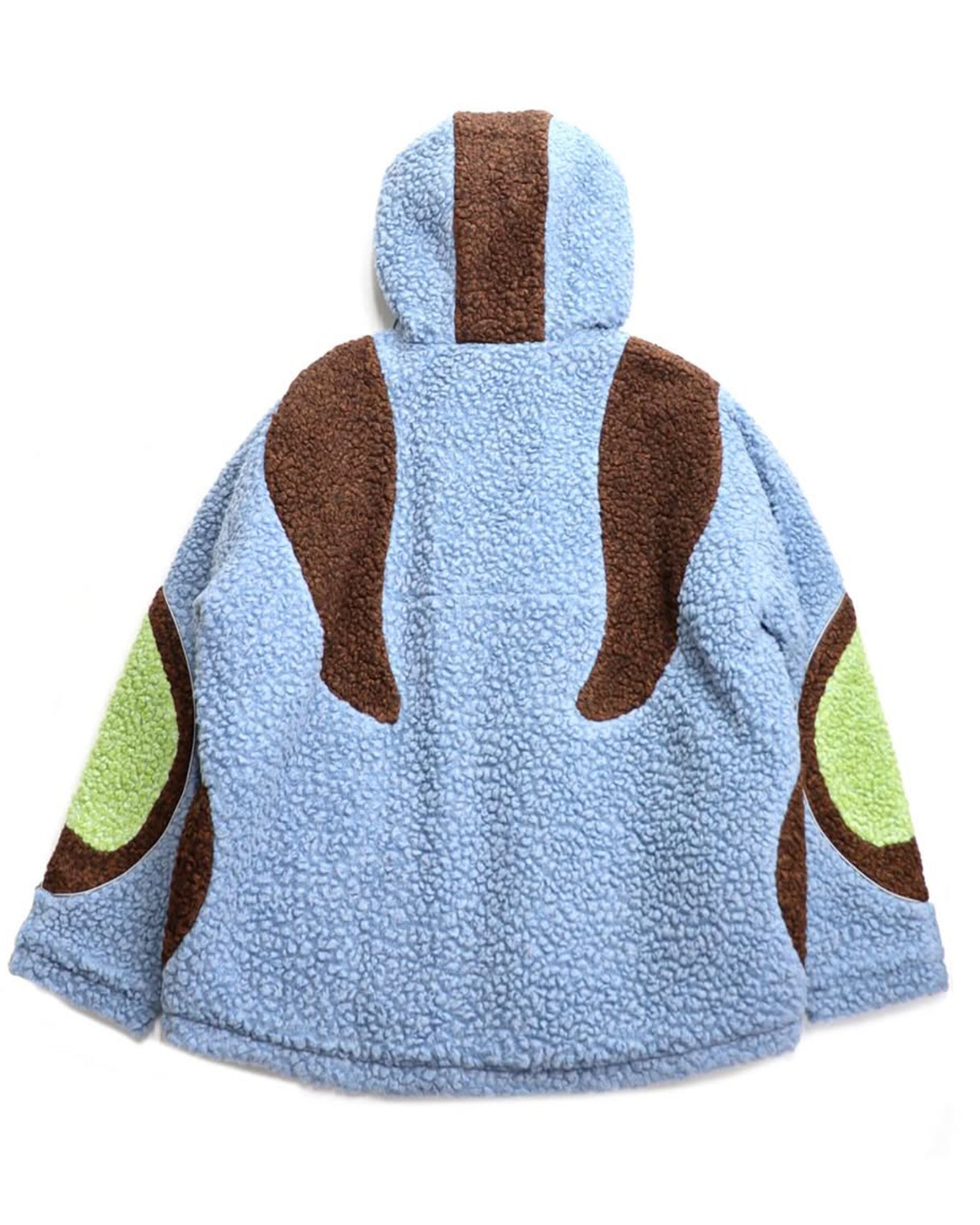 THE WORLD IS YOURS・ザ ワールド イズ ユアーズ - アウター・ジャケット BOA FLEECE JACKET / LIGHT BLUE/LIGHT GREEN/BROWN