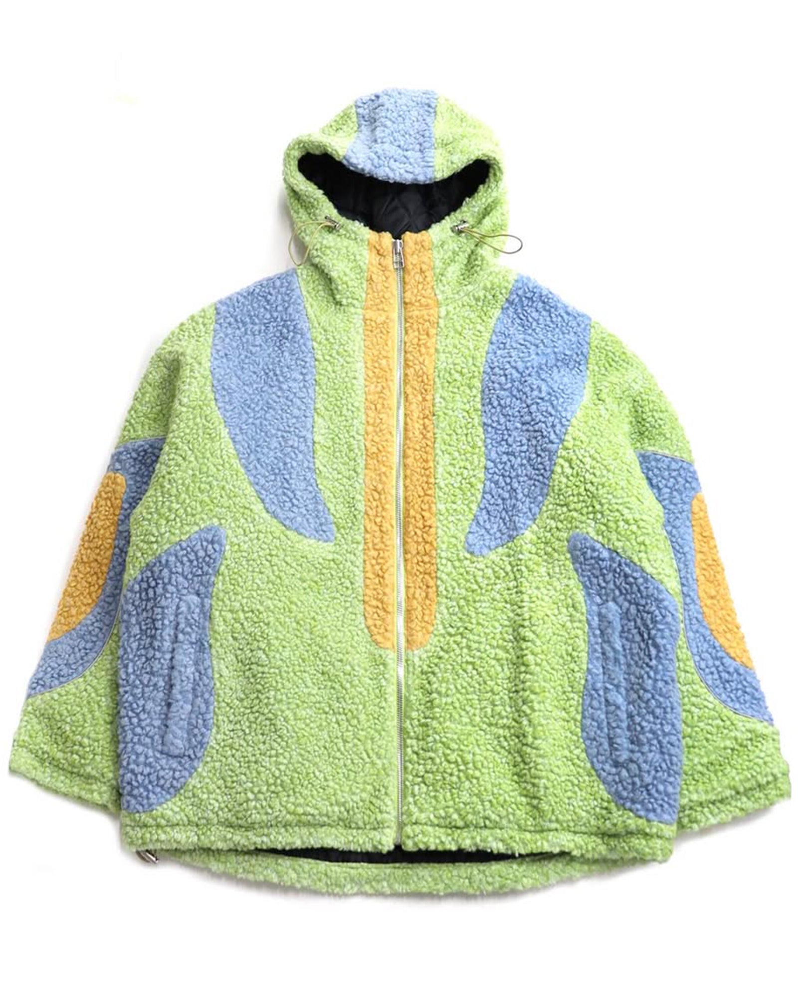 THE WORLD IS YOURS・ザ ワールド イズ ユアーズ -  BOA FLEECE JACKET / LIGHT BLUE/LIGHT GREEN/ORANGE