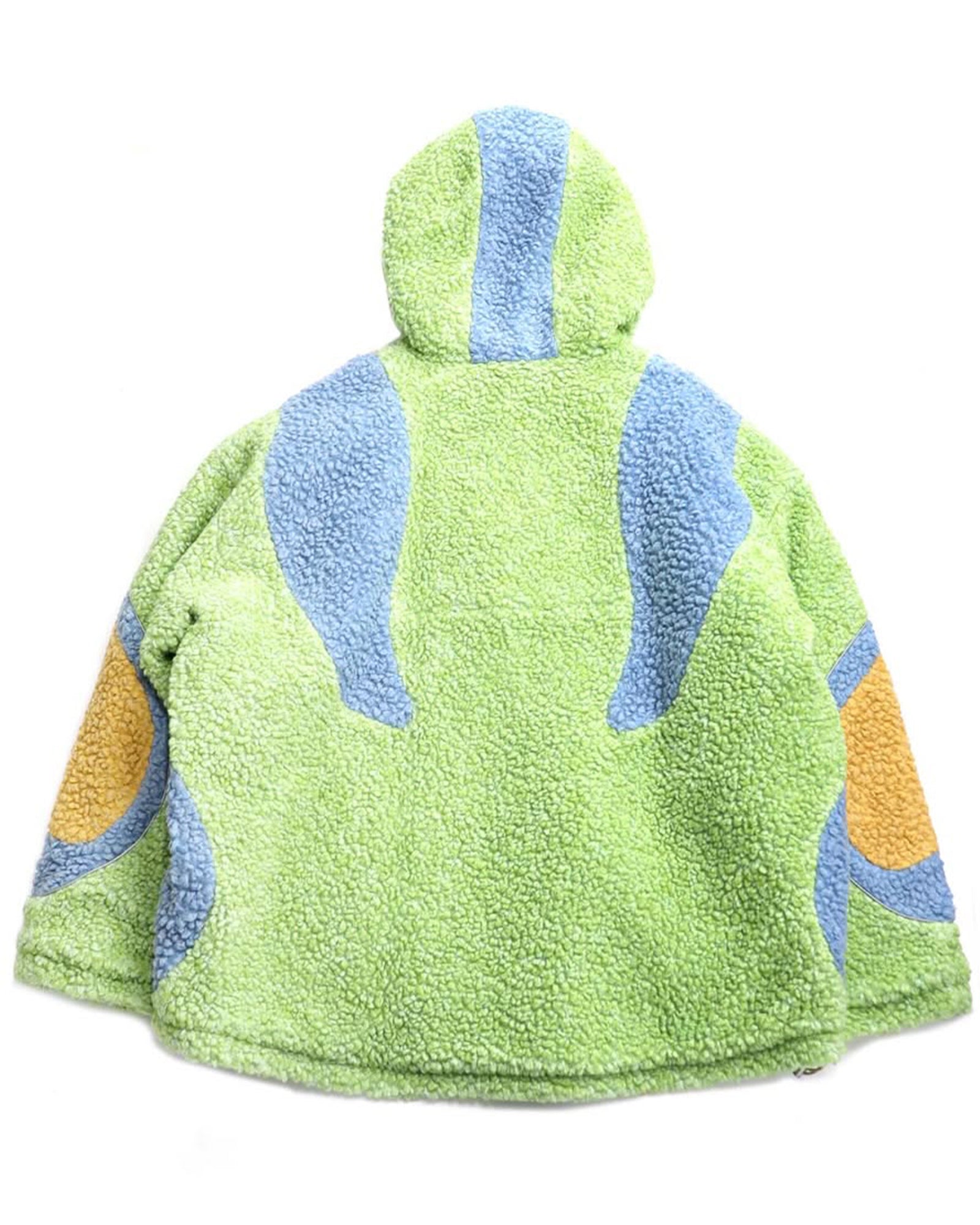 THE WORLD IS YOURS・ザ ワールド イズ ユアーズ - アウター・ジャケット BOA FLEECE JACKET / LIGHT BLUE/LIGHT GREEN/ORANGE