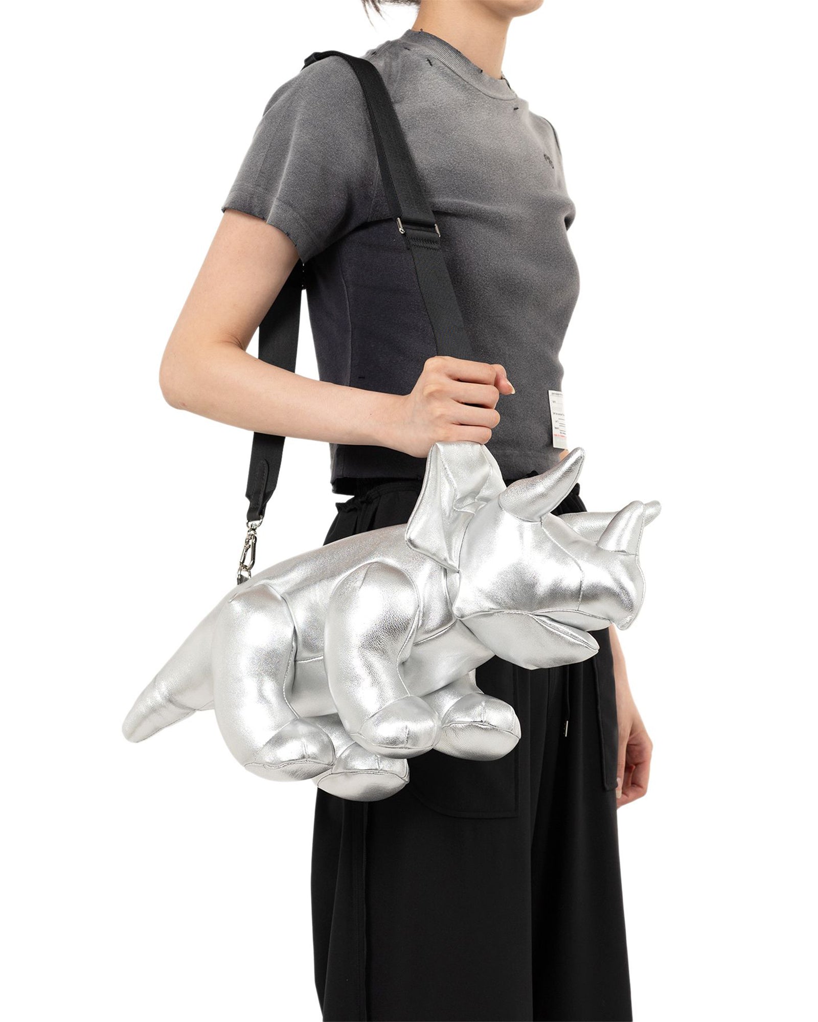 MIHARA YASUHIRO・ミハラヤスヒロ - ショルダーバッグ TRICERA SHOULDER BAG / SILVER