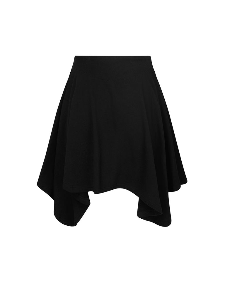 NACHE × TRICKLE FLARE MIDI SKIRT / BLACK