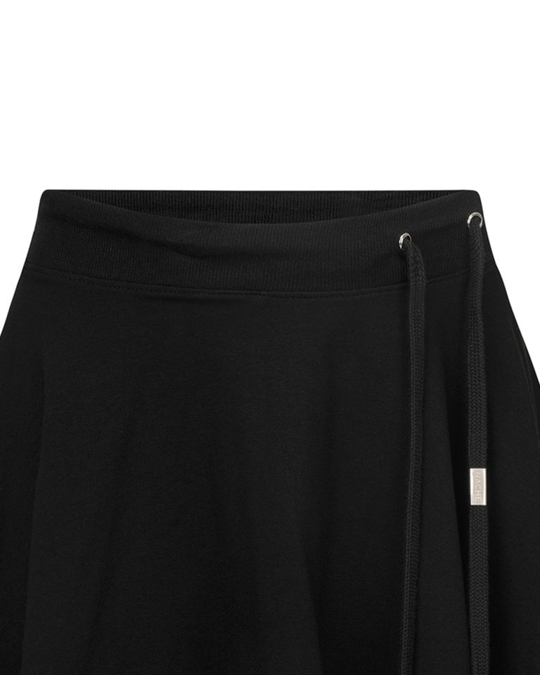 NACHE × TRICKLE FLARE MIDI SKIRT / BLACK