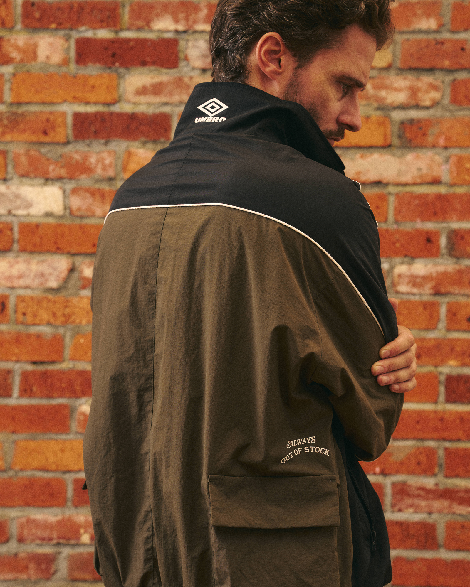 ALWAYS OUT OF STOCK・オールウェイズ アウト オブ ストック - ジャケット UMBRO SHELL JACKET / BLACK