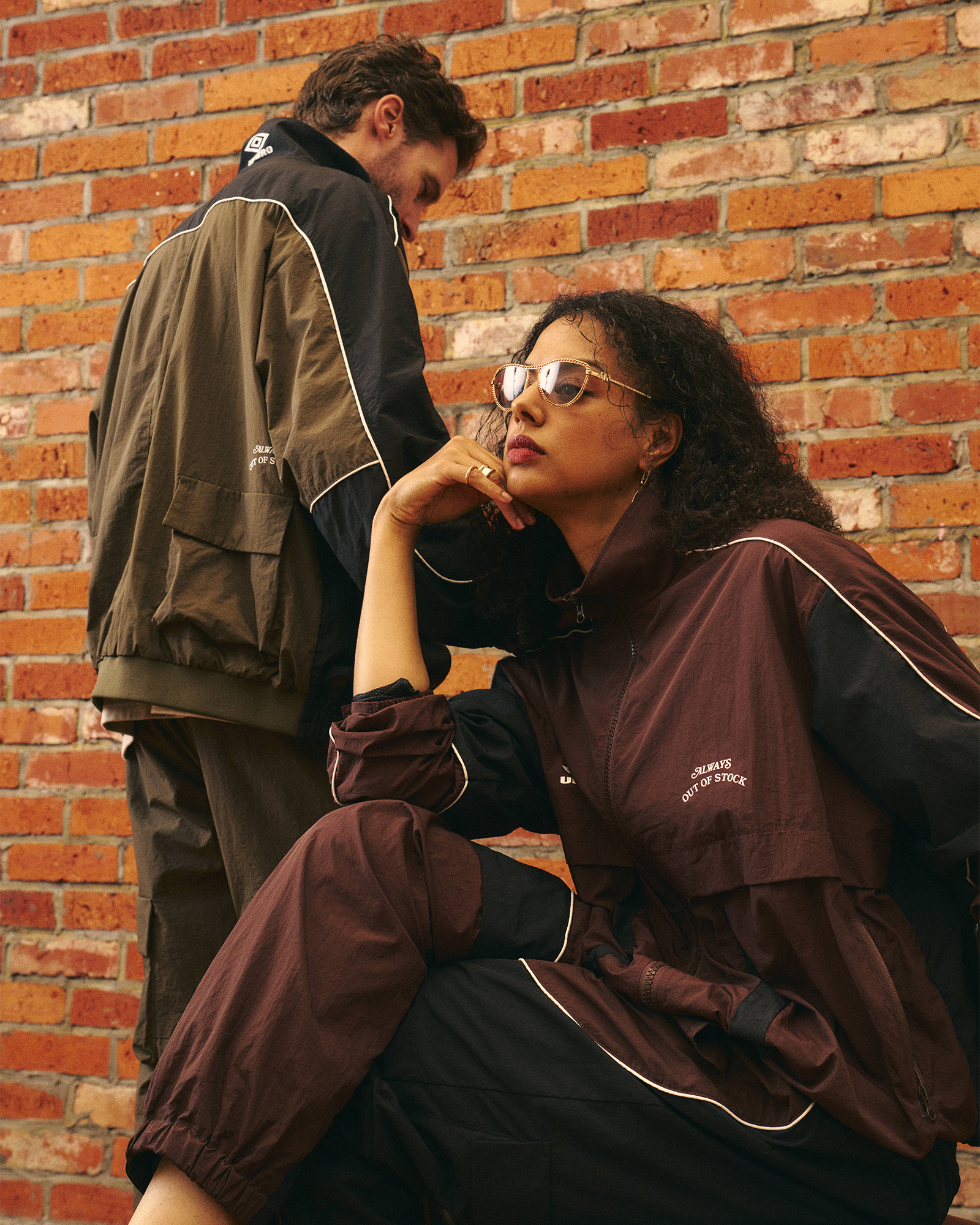 ALWAYS OUT OF STOCK・オールウェイズ アウト オブ ストック - ジャケット UMBRO SHELL JACKET / BLACK
