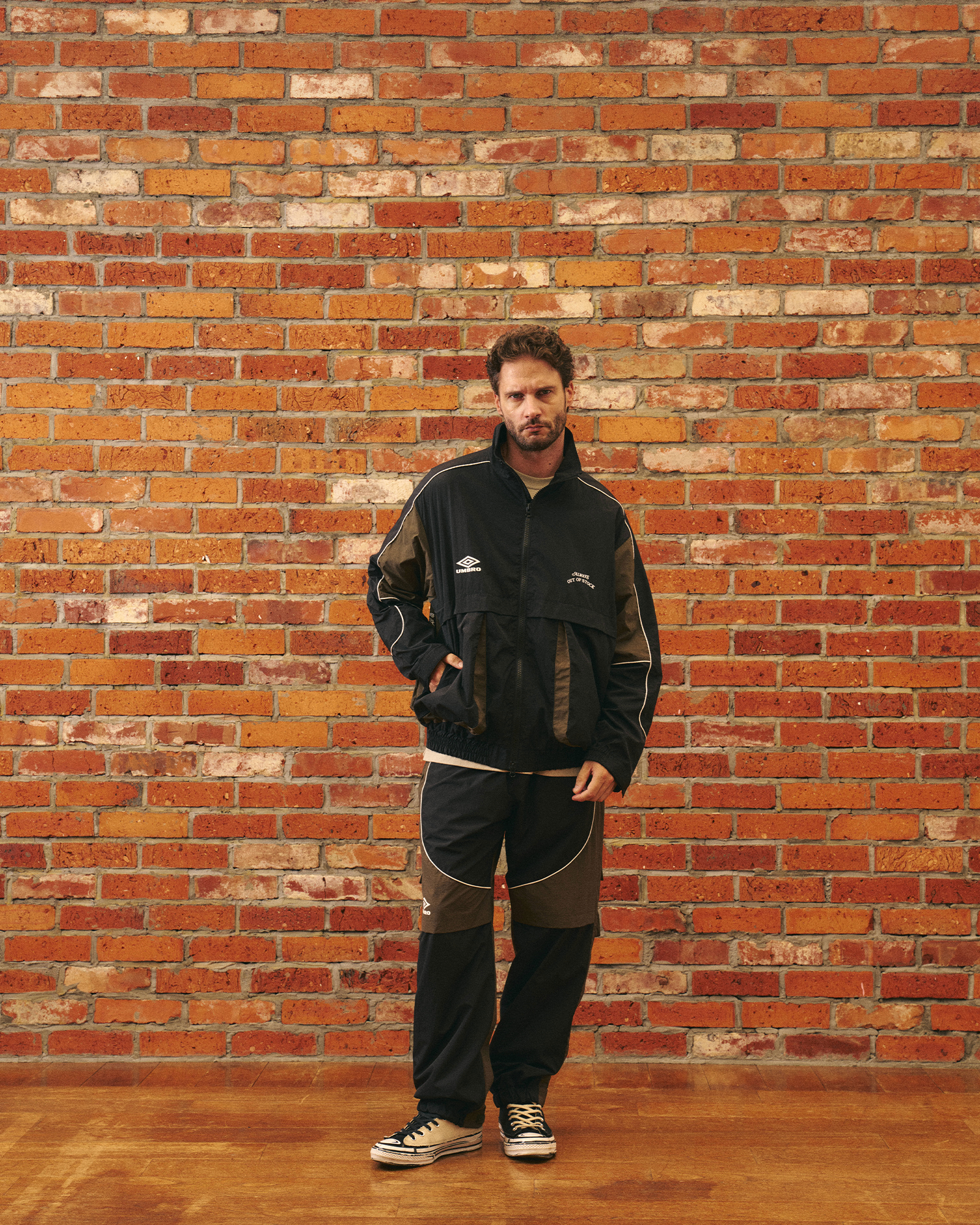 ALWAYS OUT OF STOCK・オールウェイズ アウト オブ ストック - ジャケット UMBRO SHELL JACKET / BLACK