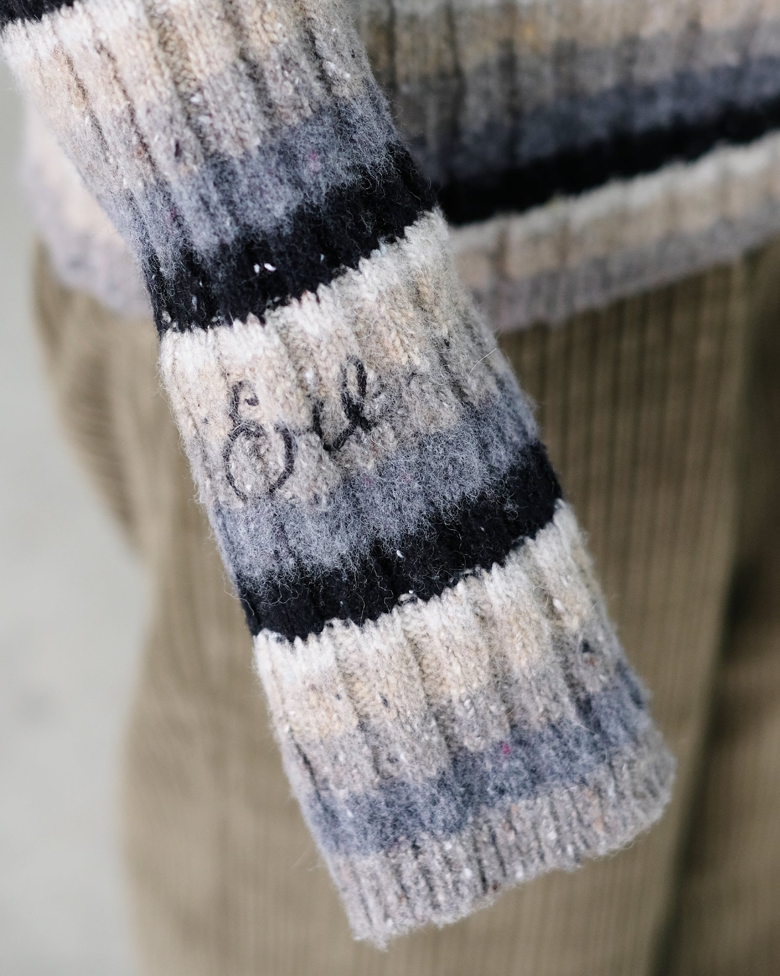 ERL × UNISEX WOOL STRIPED TURTLENECK KNIT / STRIPE
