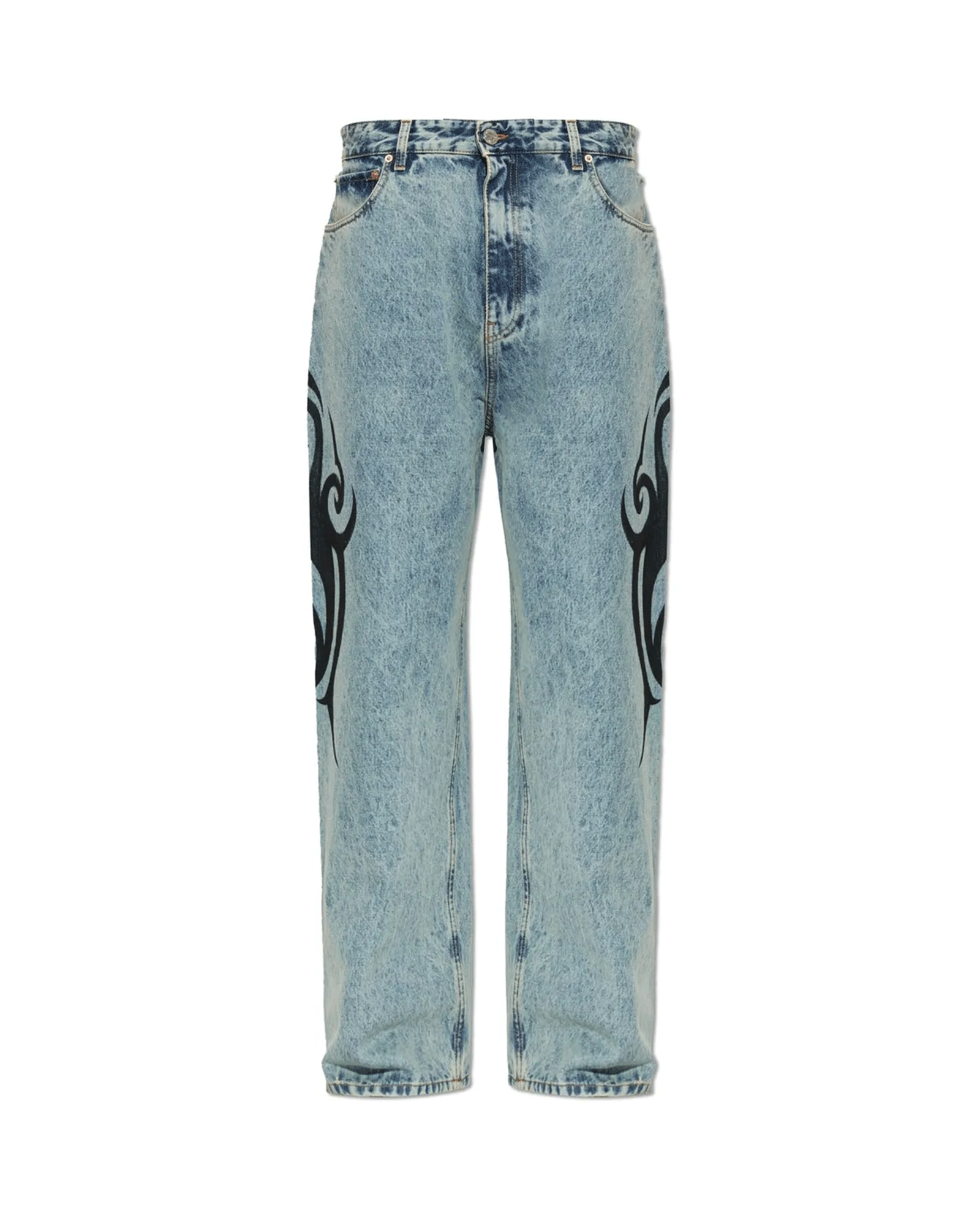 VETEMENTS・ヴェトモン - デニムパンツ GRAFFITI TRIBAL  BAGGY JEANS / VINTAGE BLUE
