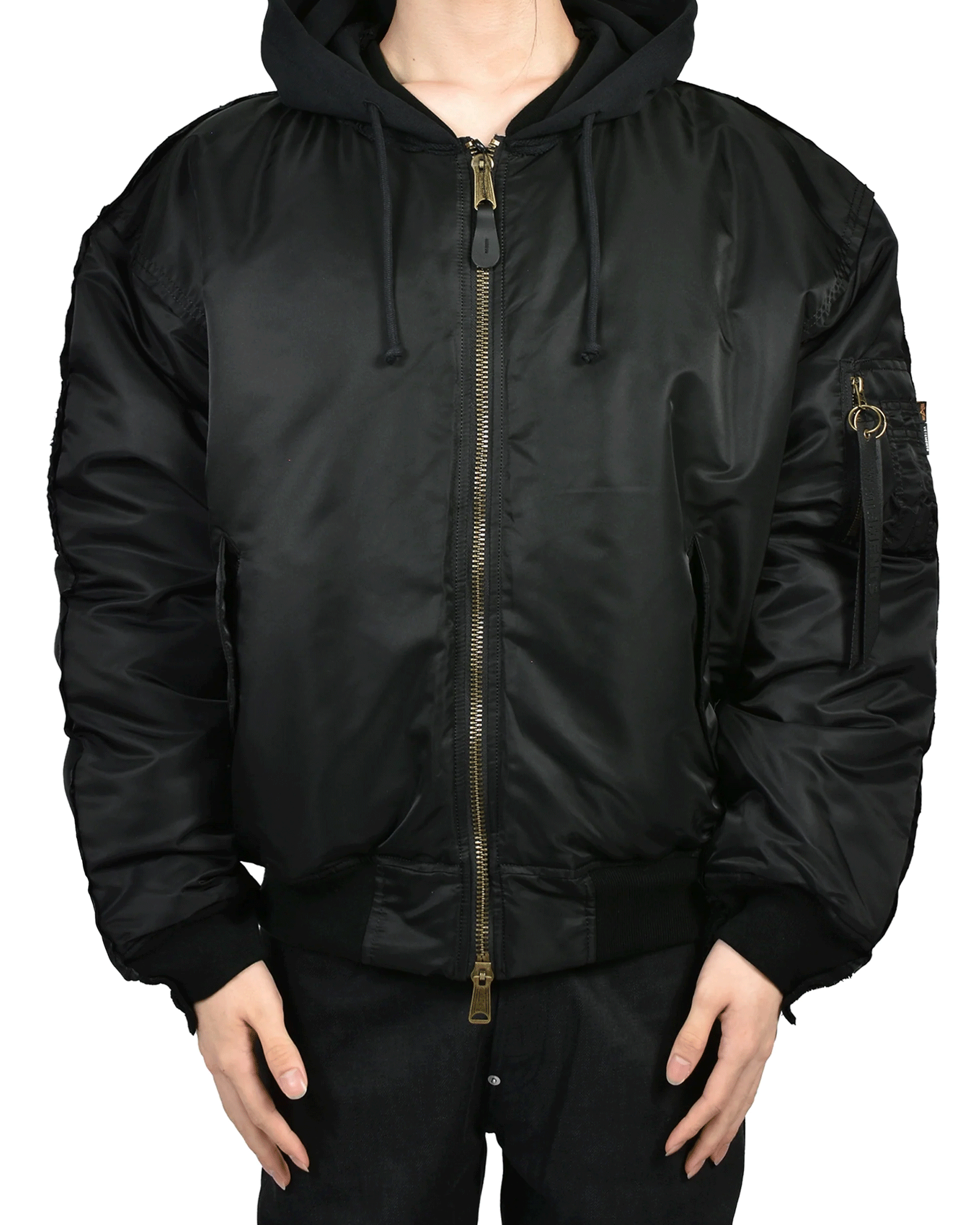 VETEMENTS・ヴェトモン - ジャケット RECONSTRUCTED  BOMBER  JACKET
/ BLACK