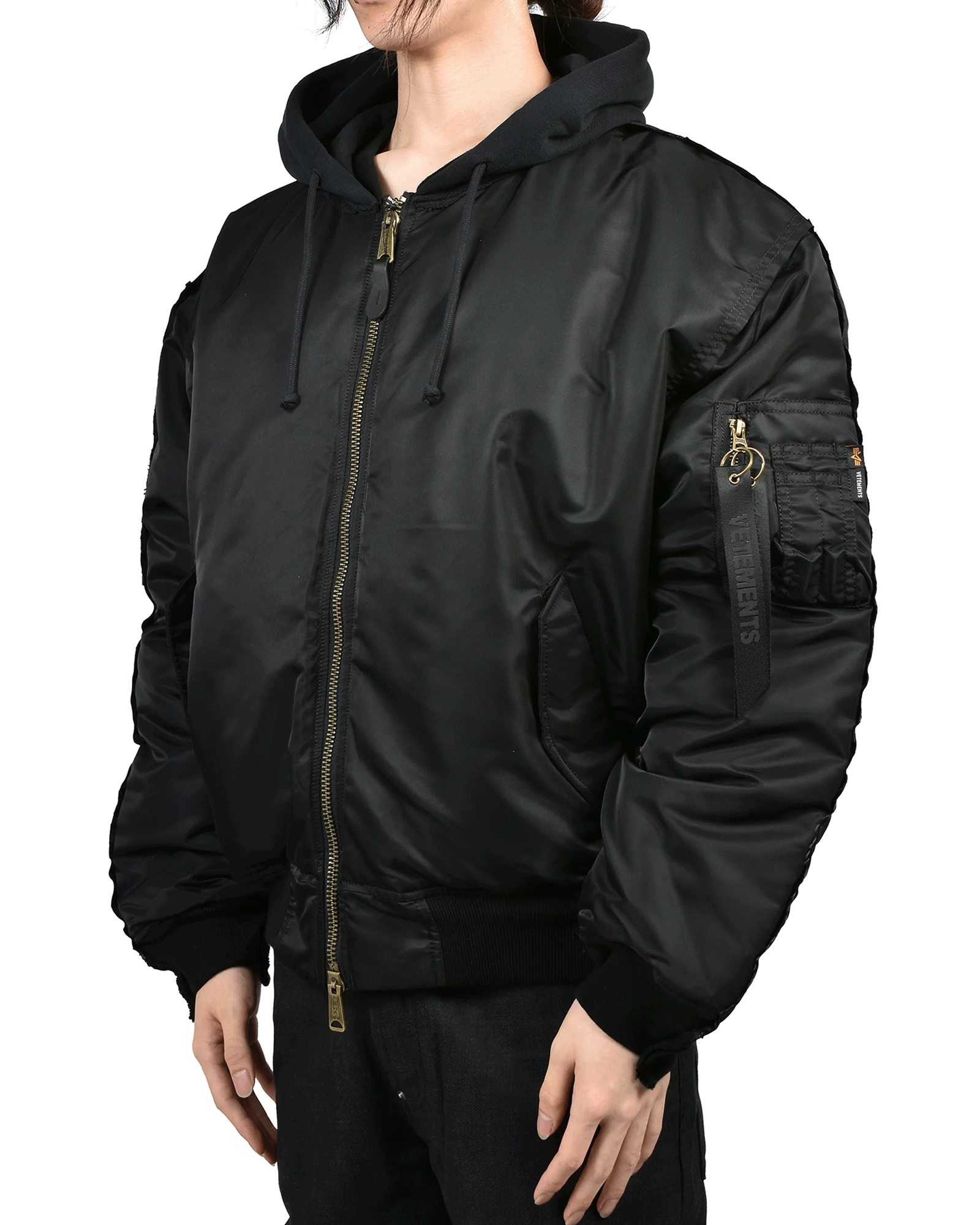 VETEMENTS・ヴェトモン - ジャケット RECONSTRUCTED  BOMBER  JACKET
/ BLACK