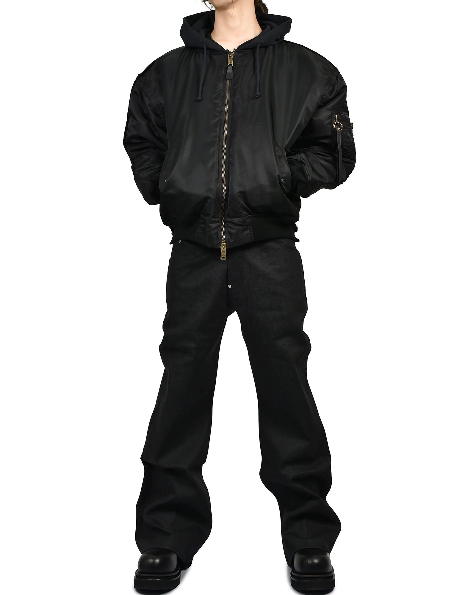 VETEMENTS・ヴェトモン - ジャケット RECONSTRUCTED  BOMBER  JACKET
/ BLACK